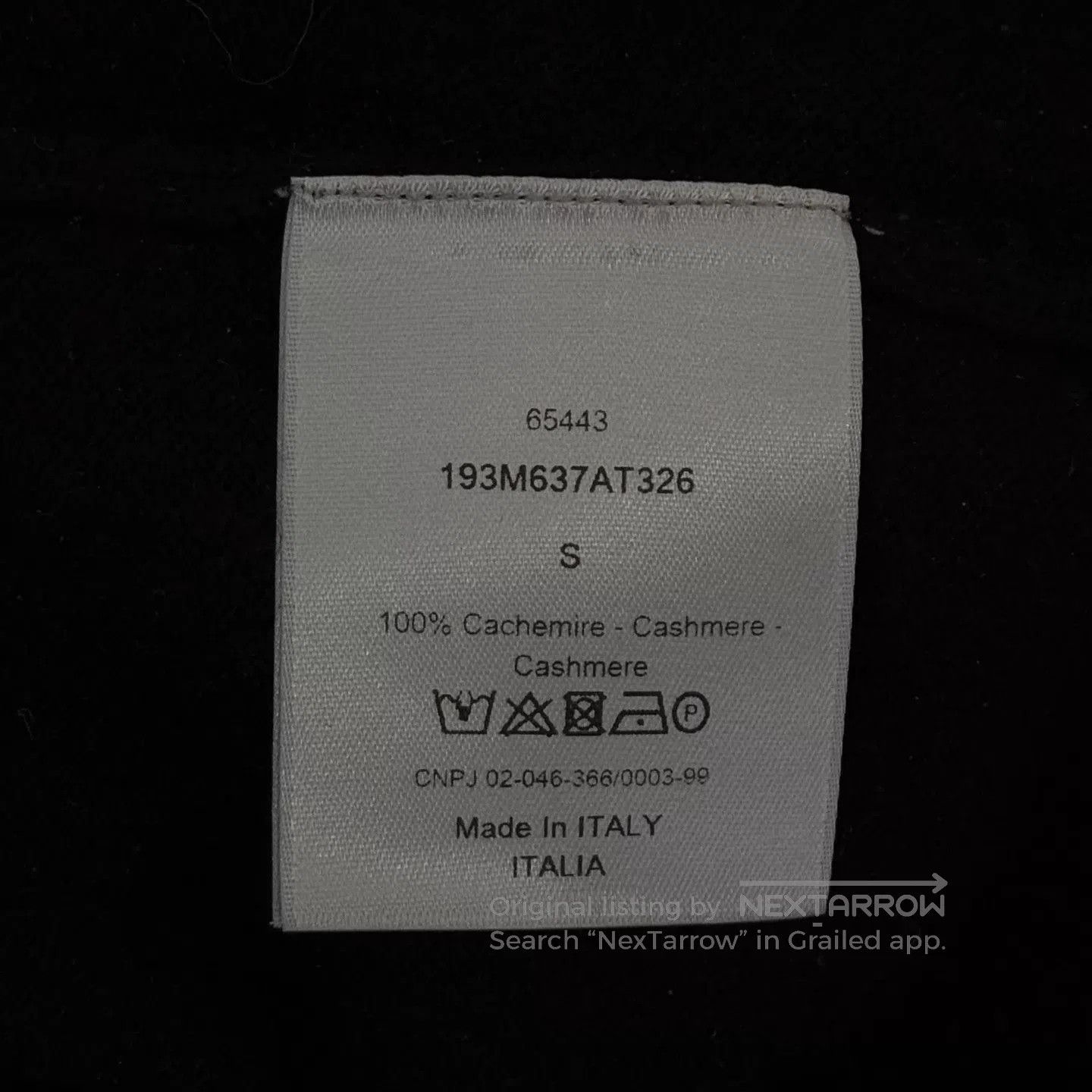 Dior Black Long Sleeve Sweater with Blue Embroidered Design. Size US S / EU 44-46 / 1 - 4 Thumbnail