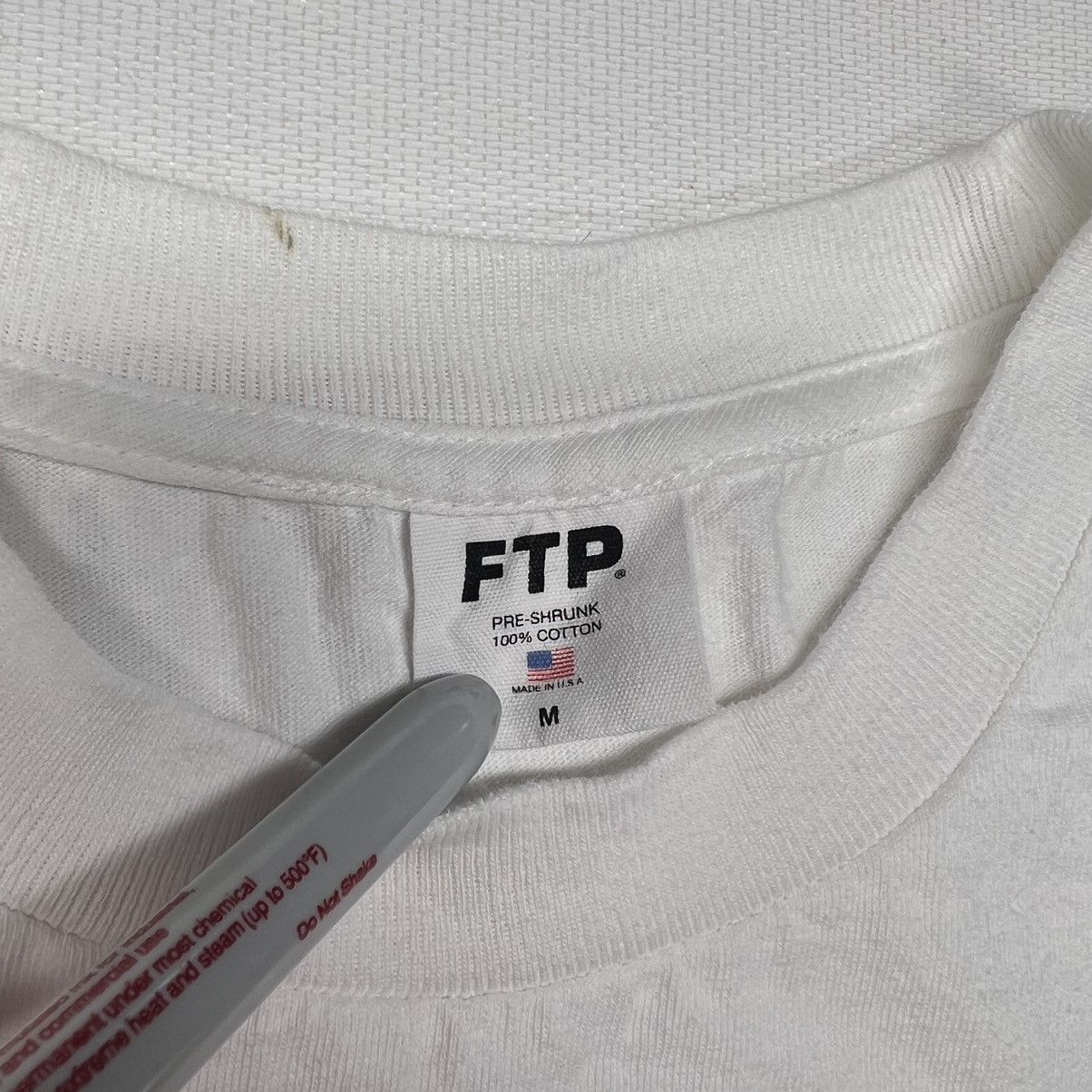 Fuck The Population FTP Not A Skateboarding Company Tee Shirt White Size US M / EU 48-50 / 2 - 6 Thumbnail