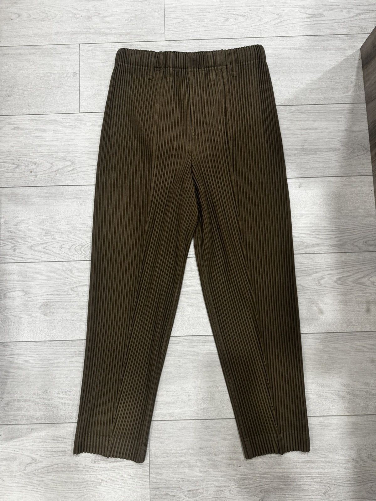 Homme Plisse Issey Miyake HOMME PLISSE ISSEY MIYAKE Solid Pleats Pants Size US 34 / EU 50 - 1 Thumbnail