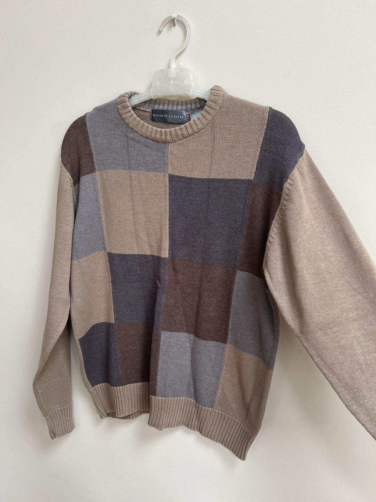 Oscar De La Renta Oscar de la renta cotton beige knitted sweater Size US M / EU 48-50 / 2 - 3 Thumbnail