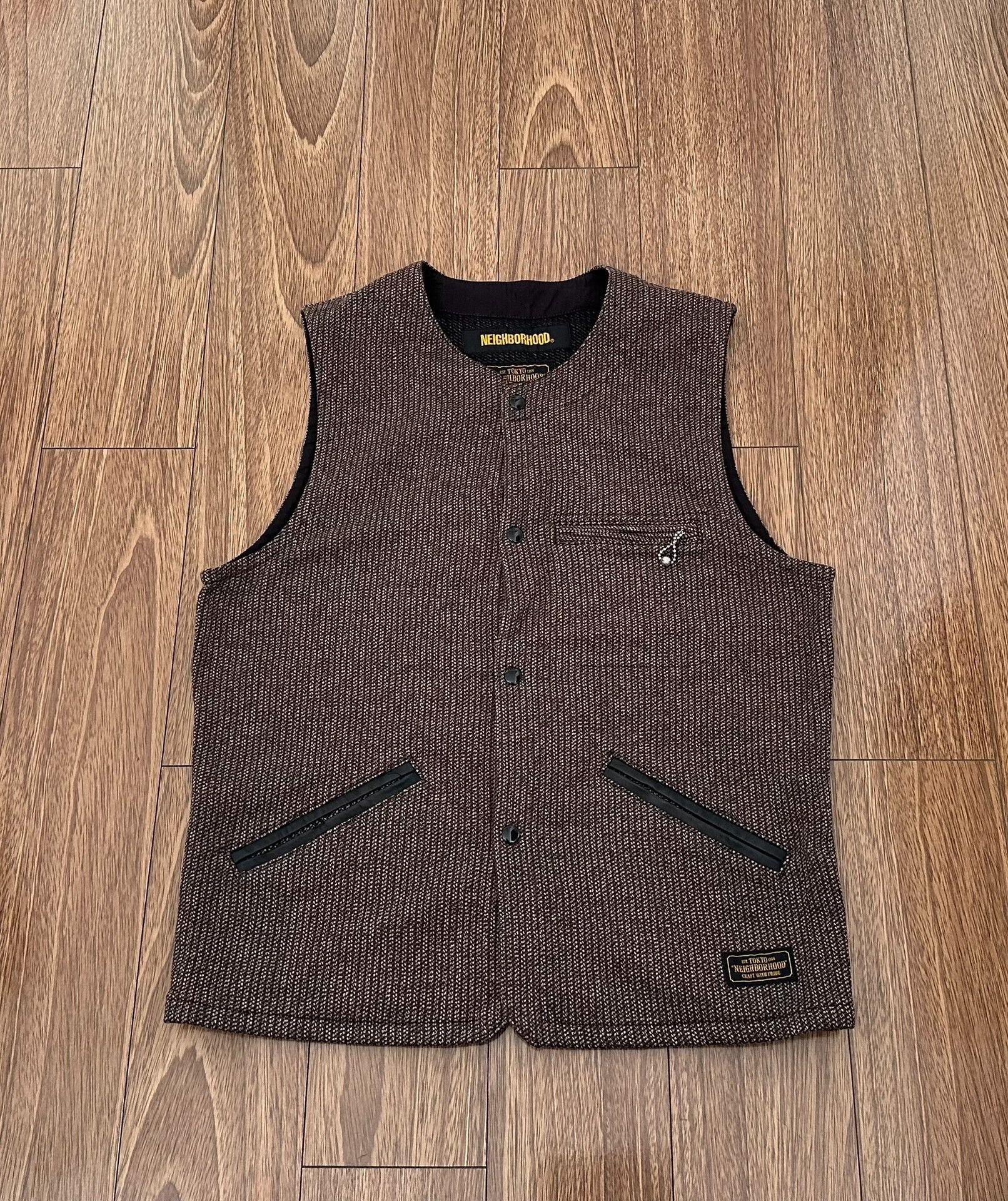 Neighborhood neighborhood beach id c-vest retro brown vest Size US XL / EU 56 / 4 - 1 Thumbnail