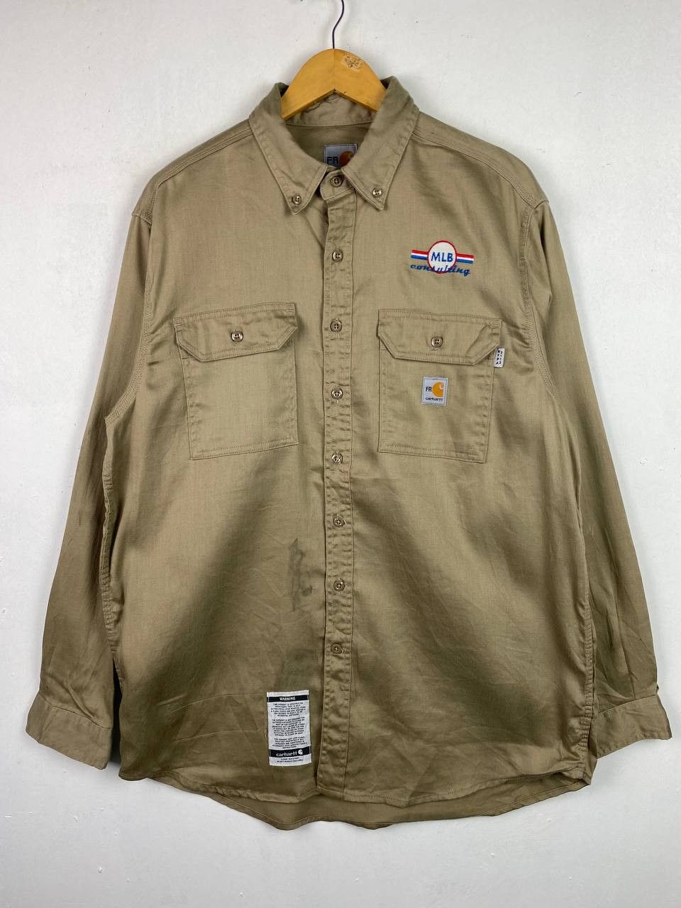 Carhartt carhartt flame resistant work shirt nice design Size US L / EU 52-54 / 3 - 1 Thumbnail