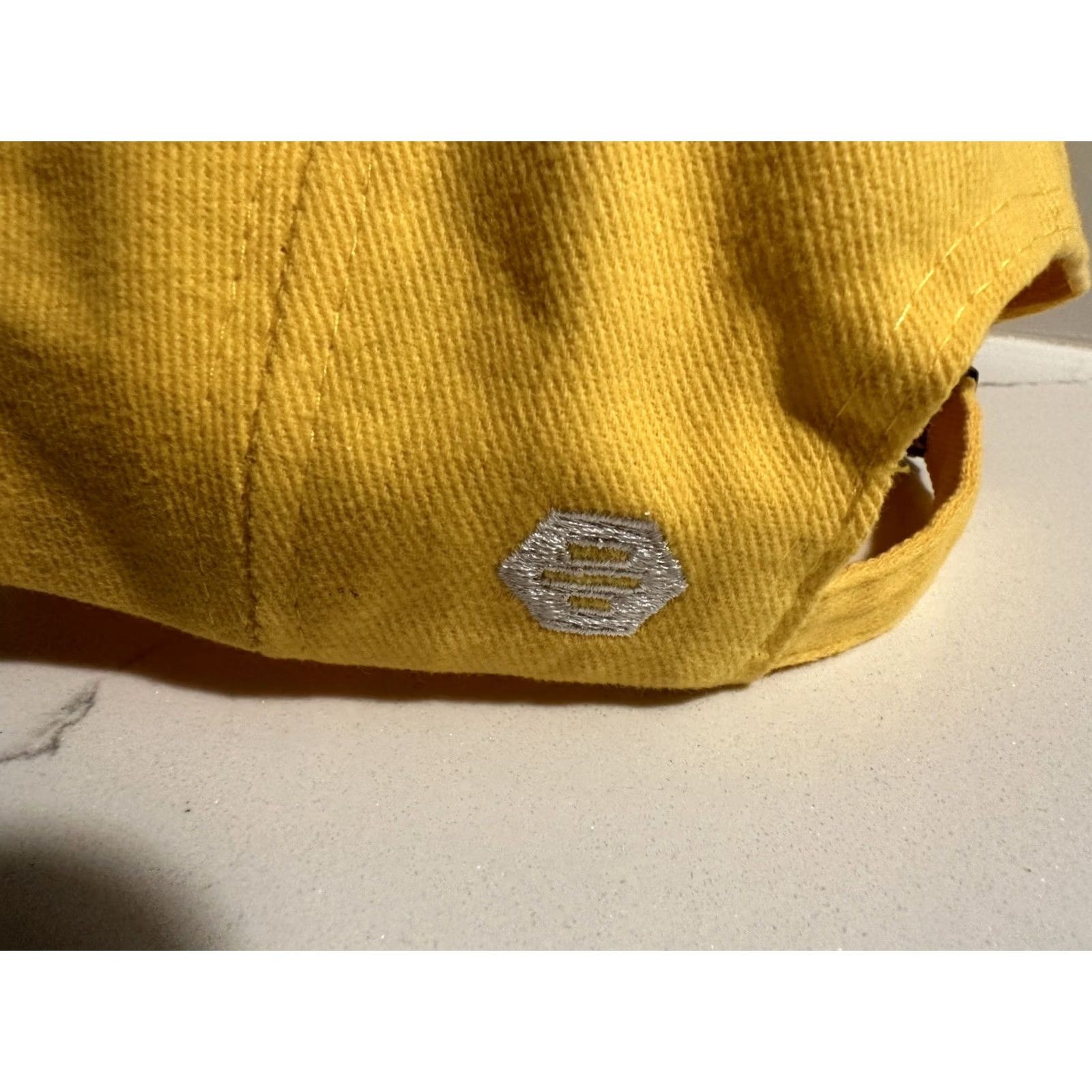 Logo 7 Bumble Dating Yellow Strapback Hat Embroidered White Logo Mens One Size Cap, Baseball Yellow, Free Shipping Size ONE SIZE - 3 Thumbnail