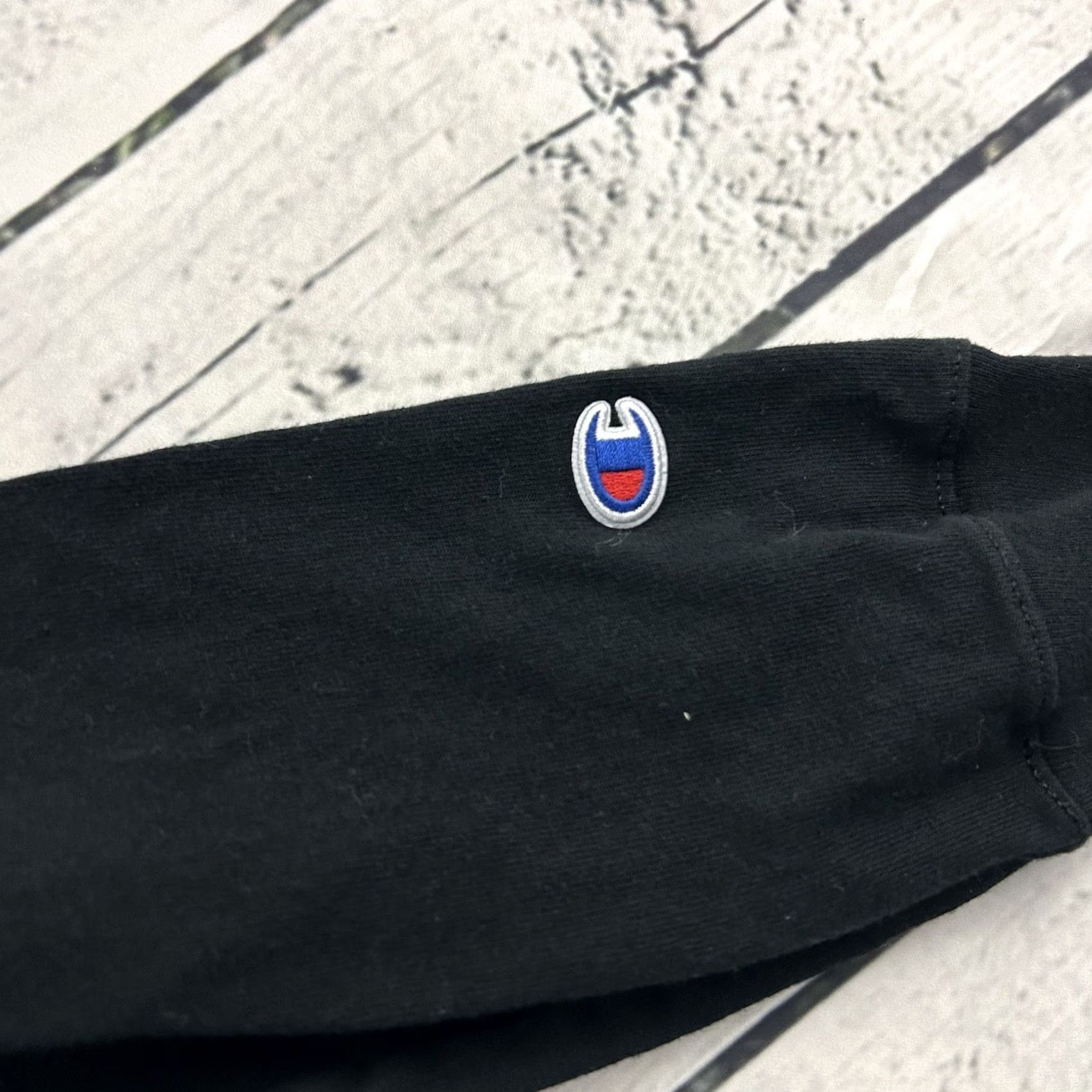 Champion Champion Fuzzy C Logo Long Sleeve T Shirt Mens Large Black Size US L / EU 52-54 / 3 - 5 Thumbnail