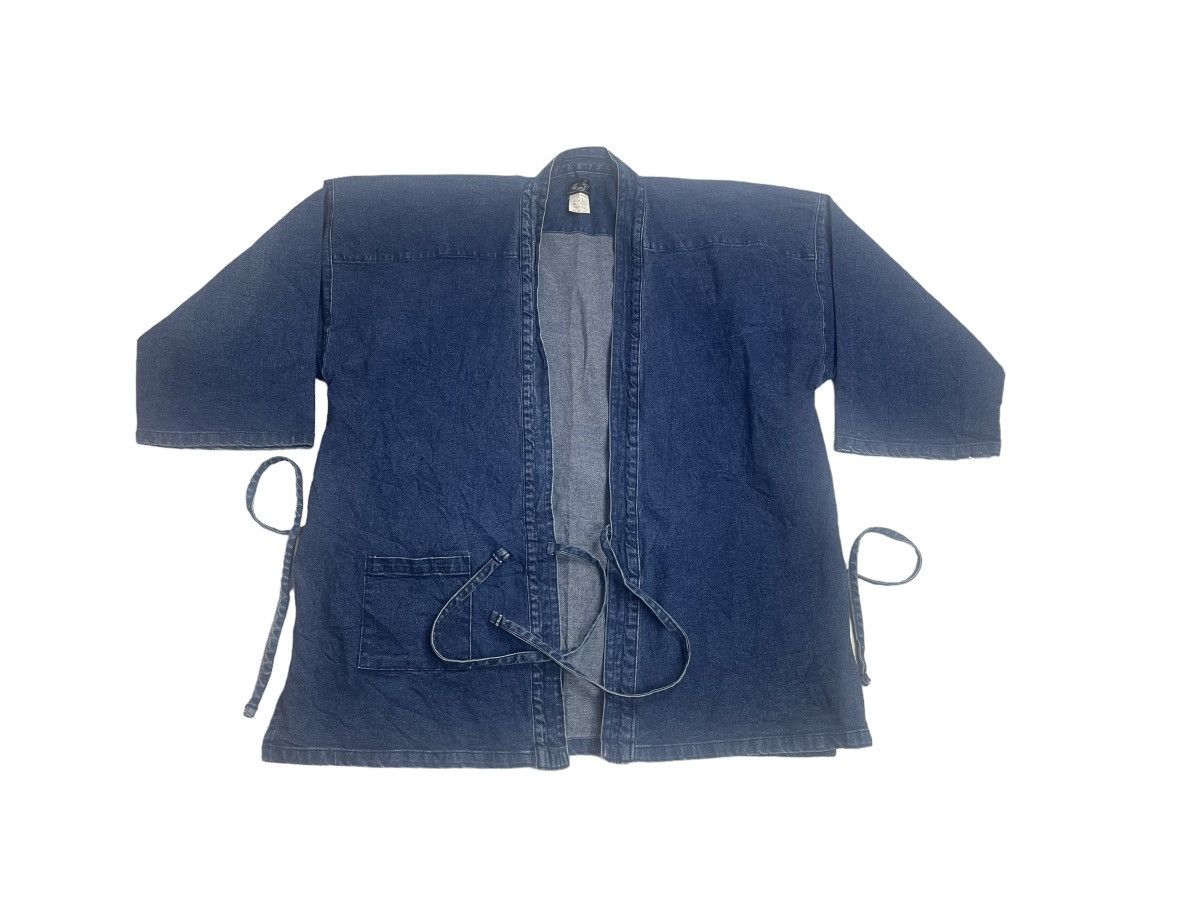 Vintage Beat Generation Top MG kimono strechable denim