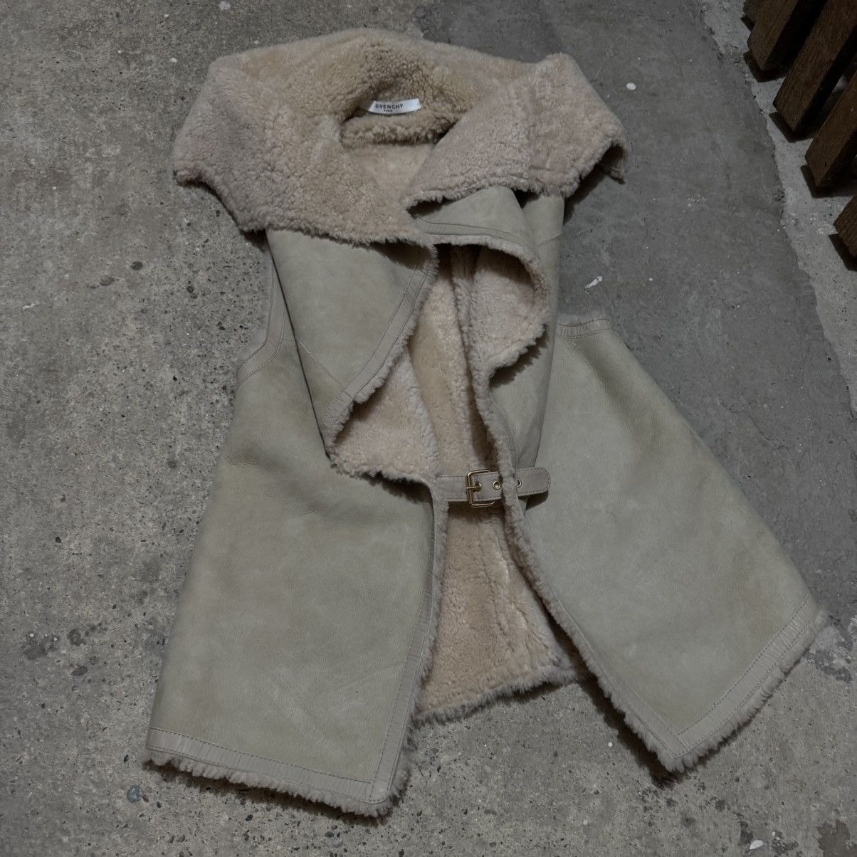Givenchy × Vintage Sheepskin givenchy paris leather vest Size S / US 4 / IT 40 - 2 Thumbnail