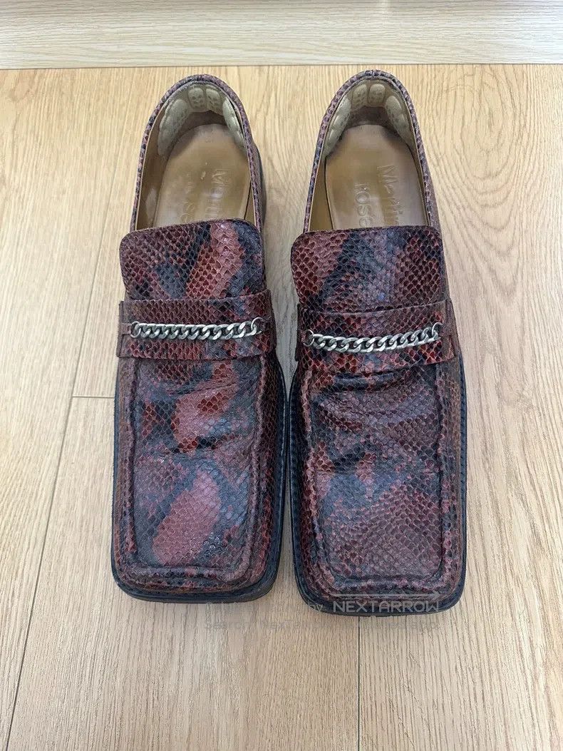 Martine Rose Martine Rose Square-toed loafers with red snake pattern Size US 9 / EU 42 - 1 Thumbnail