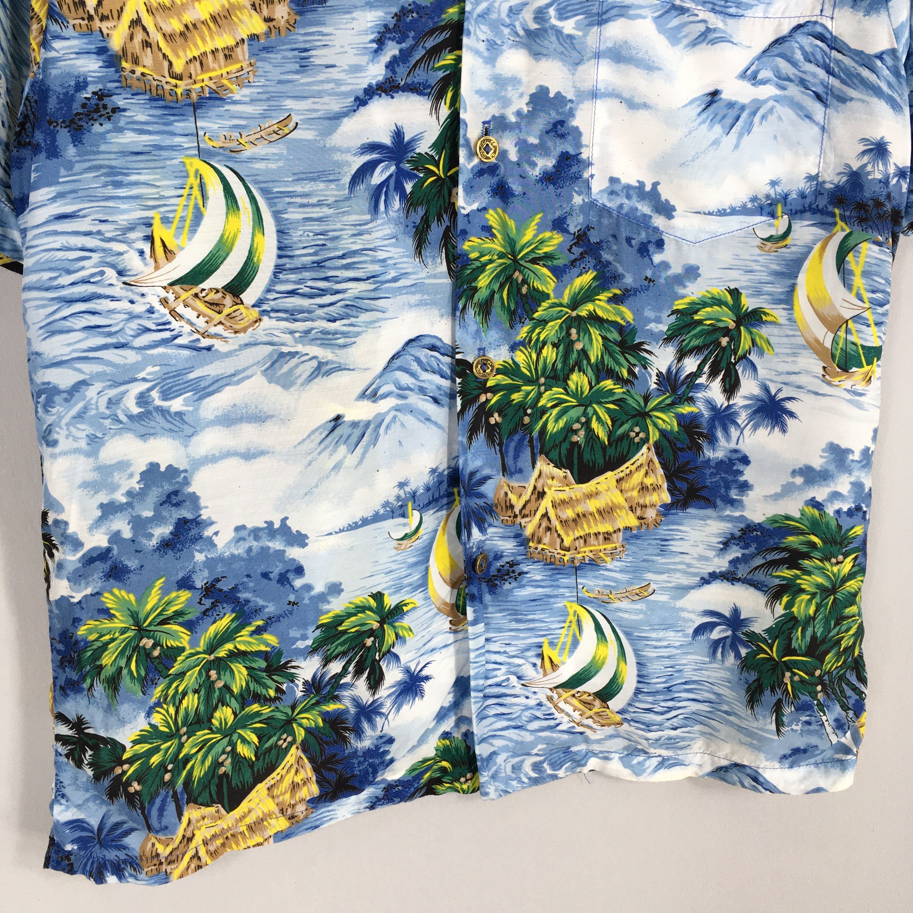 Diamond Head 1960s Diamond Head Sportswear Surfing Beach Rayon Shirt S Size US S / EU 44-46 / 1 - 4 Thumbnail