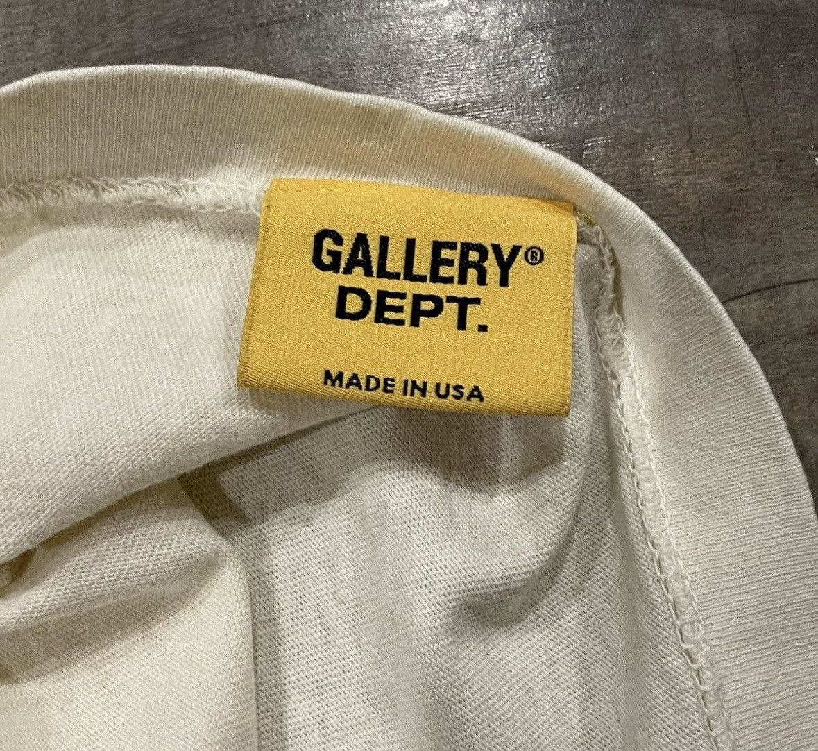Gallery Dept. RARE Gallery Dept French Logo Tee Cream Orange Souvenir Size US L / EU 52-54 / 3 - 4 Thumbnail