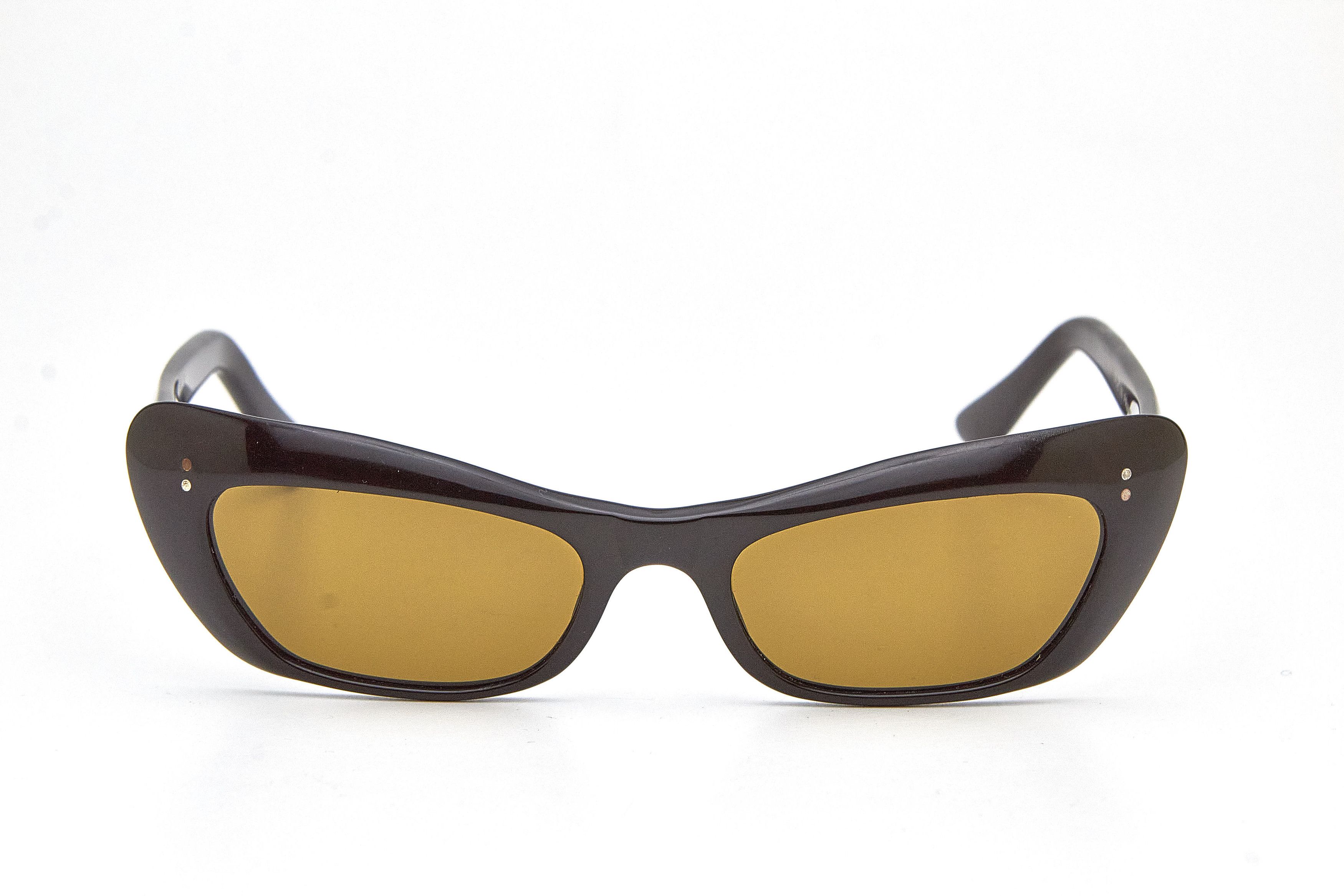 Vintage black chunky sunglasses OP vintage specs retro 60s Size ONE SIZE - 1 Thumbnail