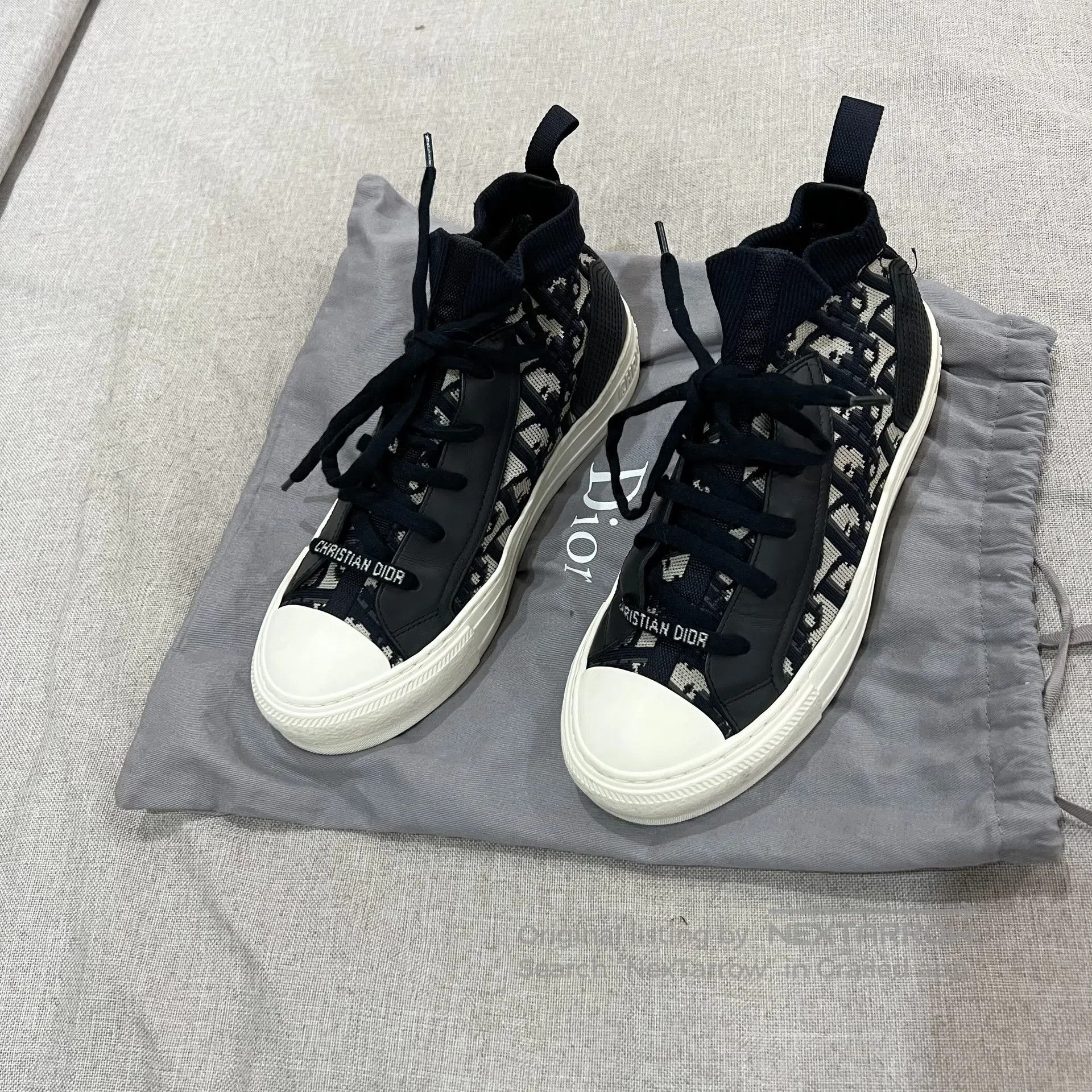 Dior Dior Knitted vintage pattern; thick-soled canvas shoe sole Size US 6 / IT 36 - 2 Thumbnail