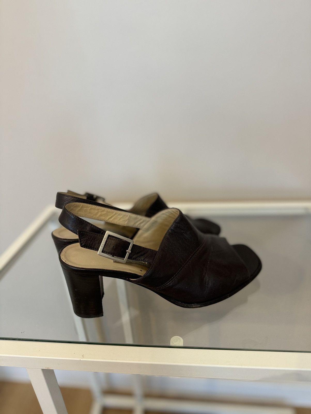 Bally Bally brown leather made in Italy shoes heels rare luxury Size US 10 / IT 40 - 5 Thumbnail
