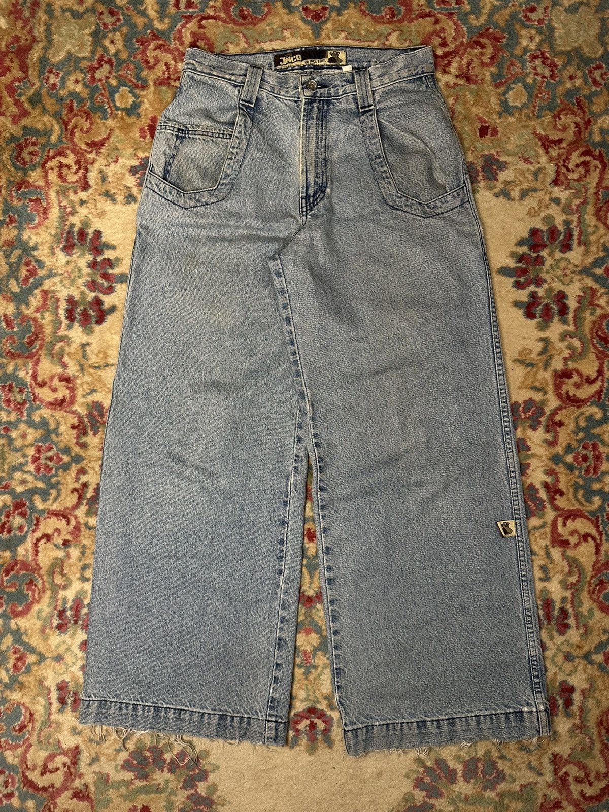 JNCO Vintage 90s JNCO Slugs Blue Denim Baggy Jeans Size US 30 / EU 46 - 2 Thumbnail