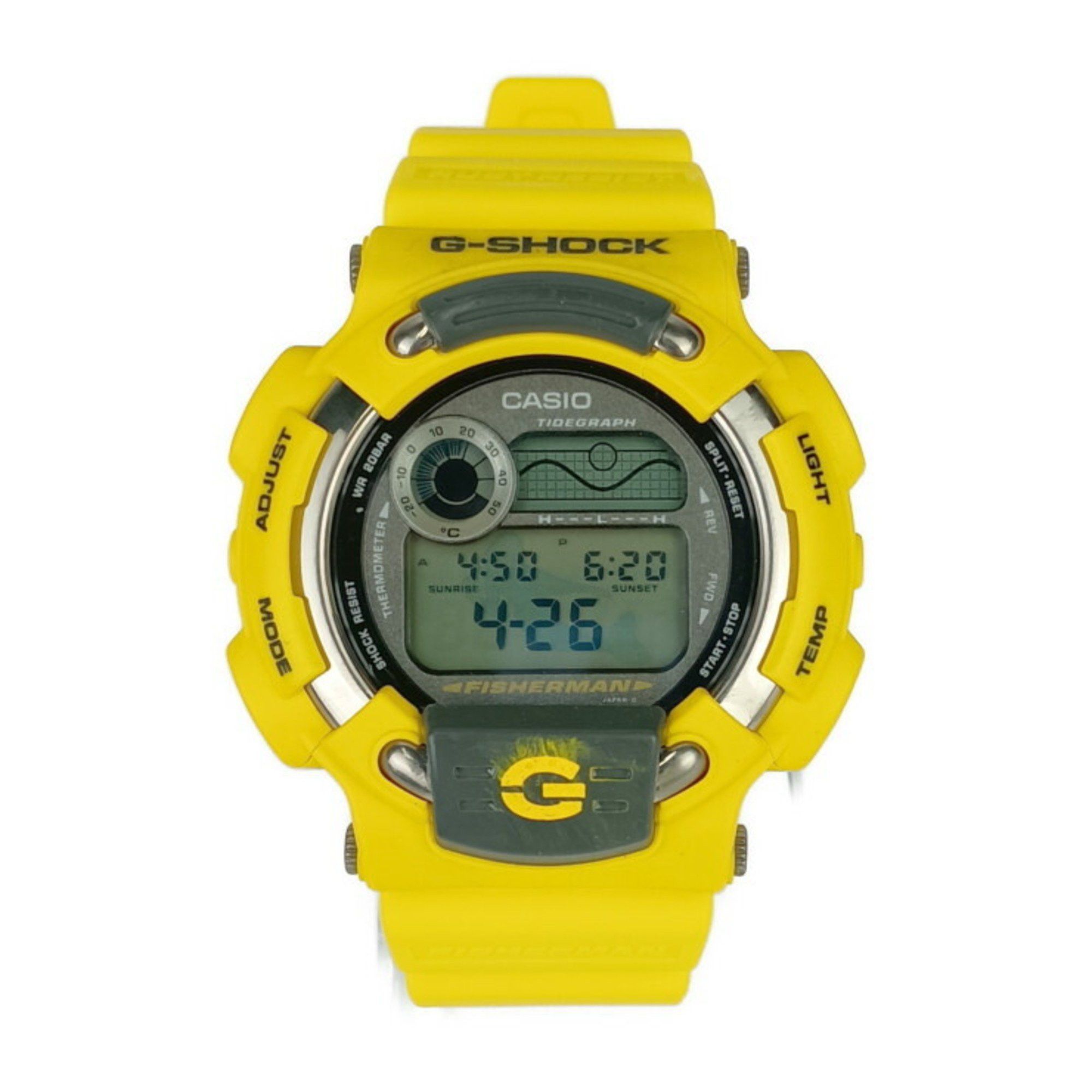 Casio Watch G-Shock Fisherman G-Shock Fisherman Dw-8600Yj-9T Yellow Resin Titanium Men's Digital Quartz