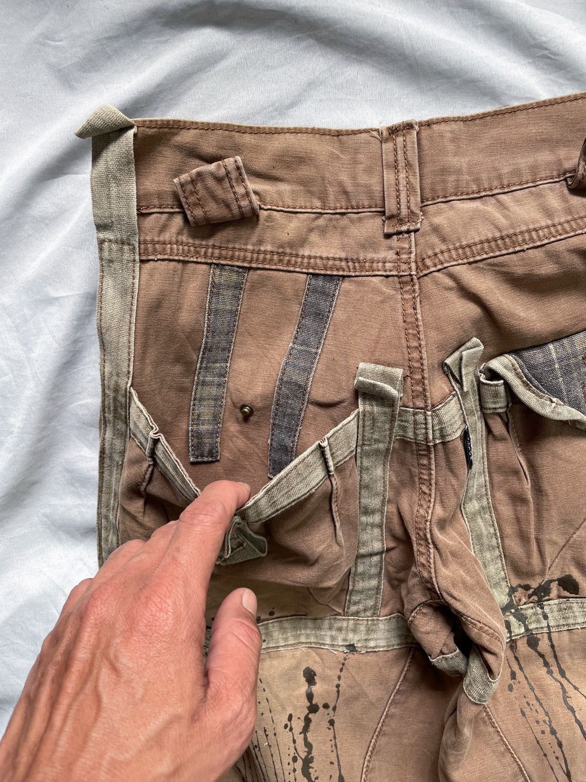 If Six Was Nine JAPANESE STYLE PANTS DISTRESSED PAINTED PANTS Size US 29 - 14 Thumbnail