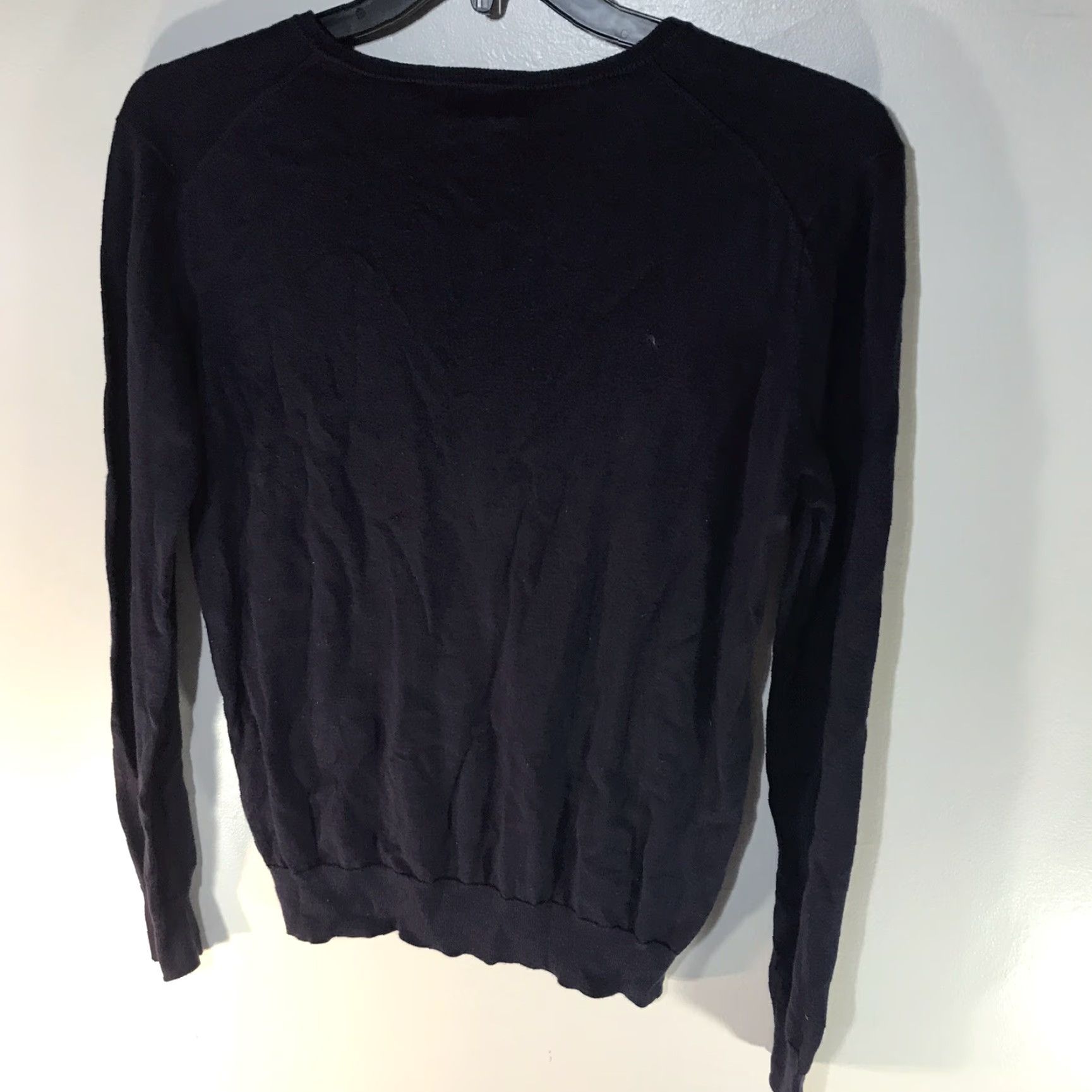 Ralph Lauren Ralph Lauren Men's Sweater Pullover V-Neck Navy 100% Pima Cotton Classic Preppy Fall Winter Adults Size M Size US M / EU 48-50 / 2 - 2 Thumbnail