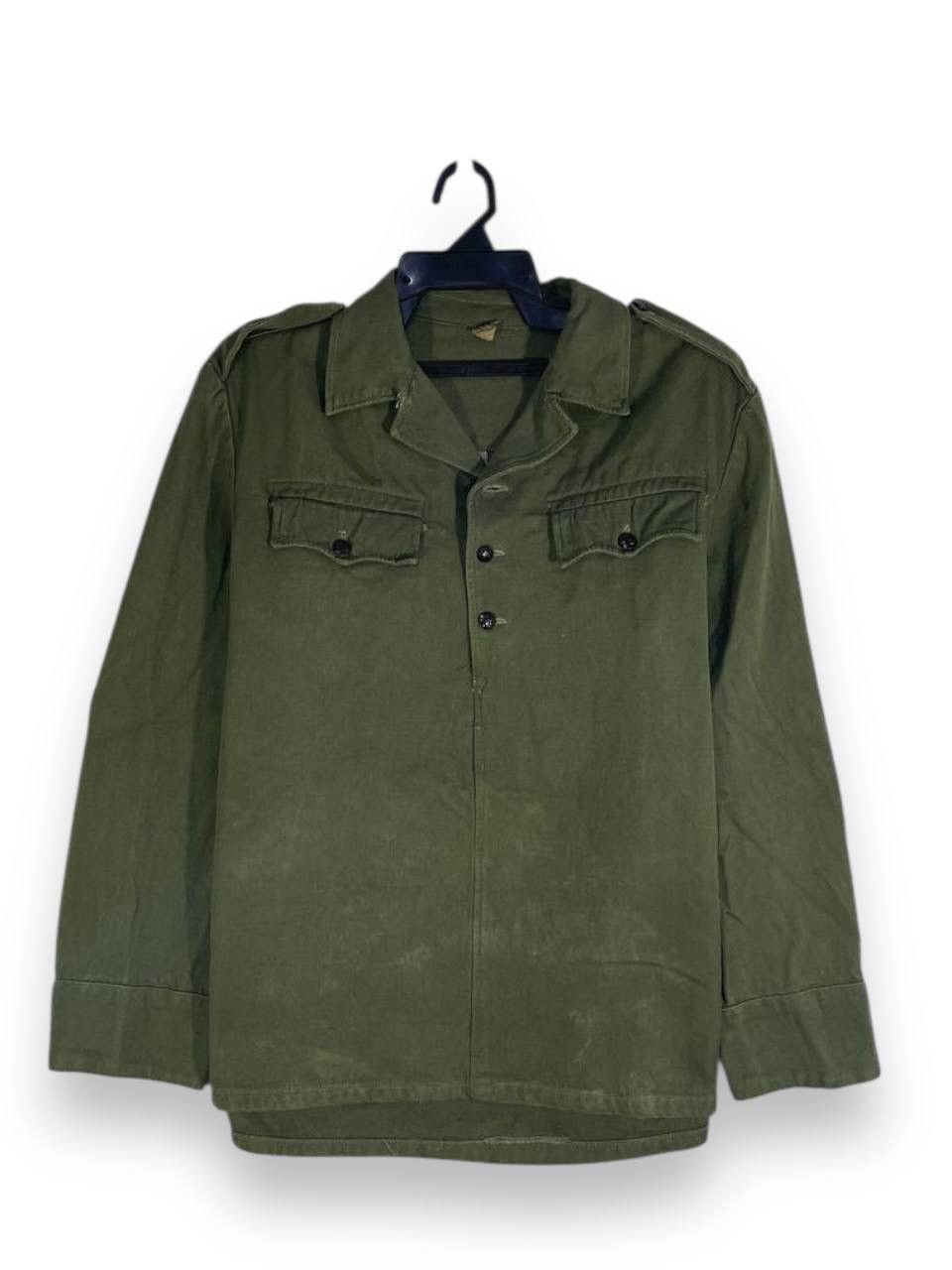 Other Vintage 70s 1978 euro army pullover button up ww2 Size US L / EU 52-54 / 3 - 1 Thumbnail