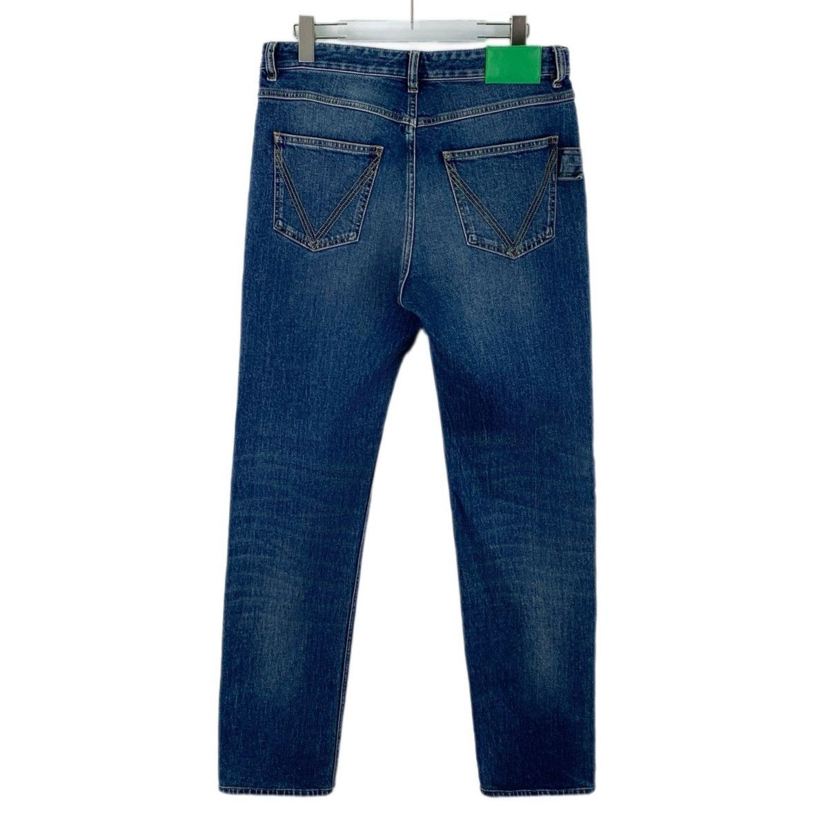 Bottega Veneta Bottega Veneta Blue Leather Patch Denim Pants K26WX Size 34" / US 12 / IT 48 - 2 Thumbnail