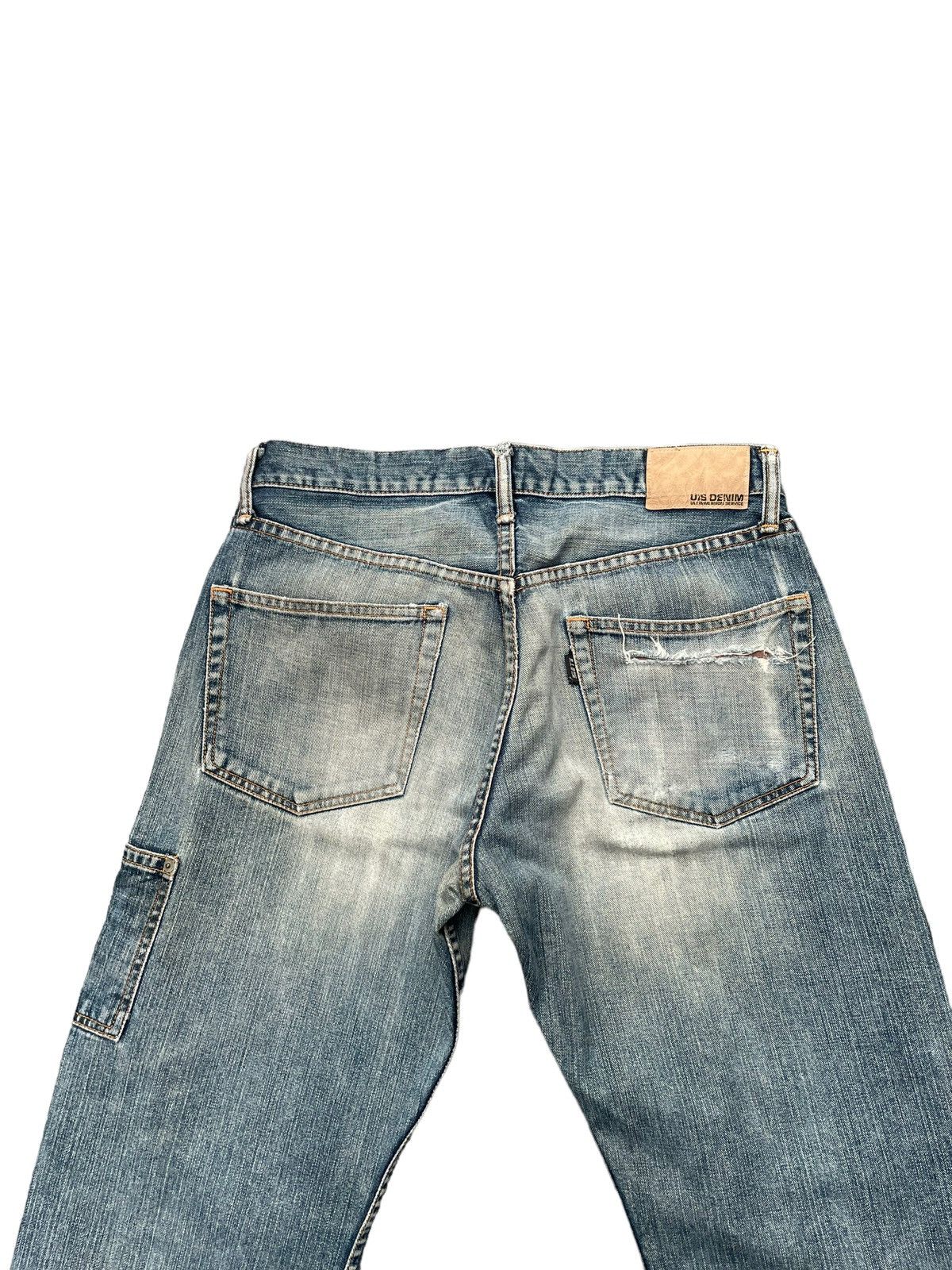 Japanese Brand Ult.Immersion Service Distresed Denim Size US 33 - 12 Thumbnail