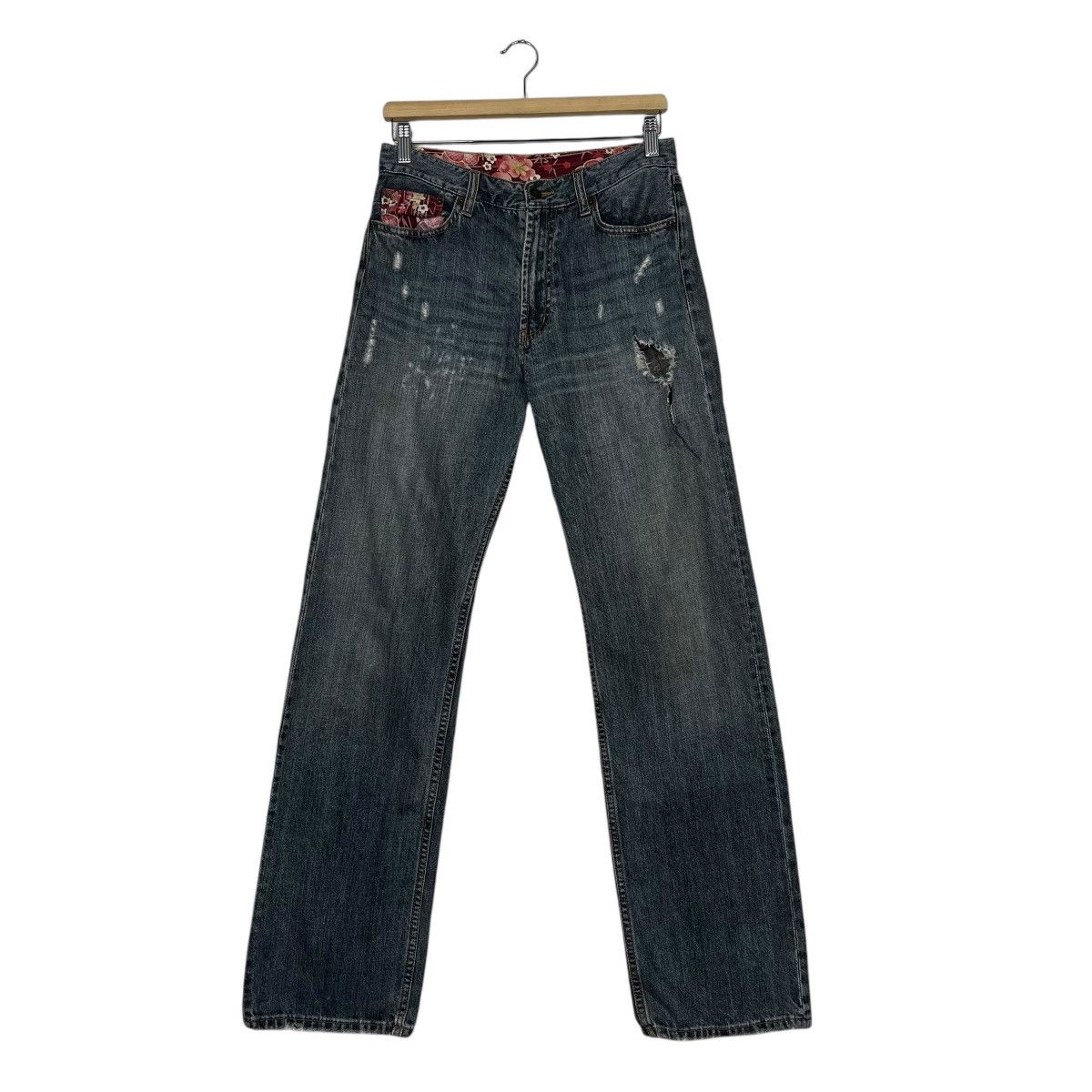 Japanese Brand Vintage Japanese Designer Distressed Denim Jeans Size 30" / US 8 / IT 44 - 1 Thumbnail