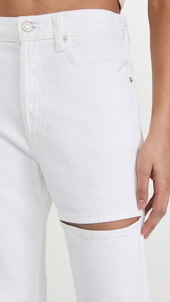 Agolde AGOLDE Lana Slice Straight-Leg Jeans Element White ( 25 ) Size 25" / US 0 / IT 36 - 4 Thumbnail