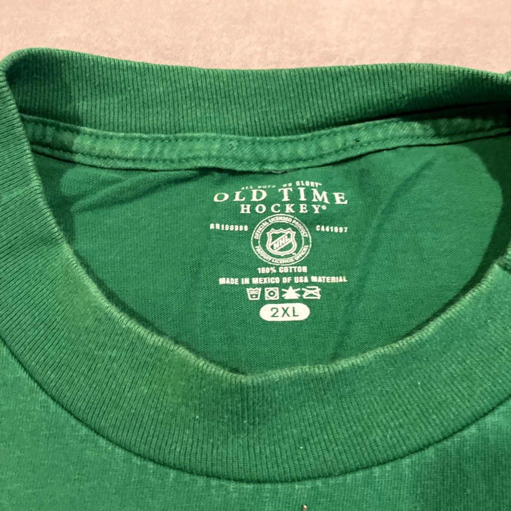 Vintage OLD TIME HOCKEY Hartford Whalers Logo T Shirt Men 2XL Green Short Sleeve Shirt Logo Mens XXL Size US XXL / EU 58 / 5 - 3 Thumbnail