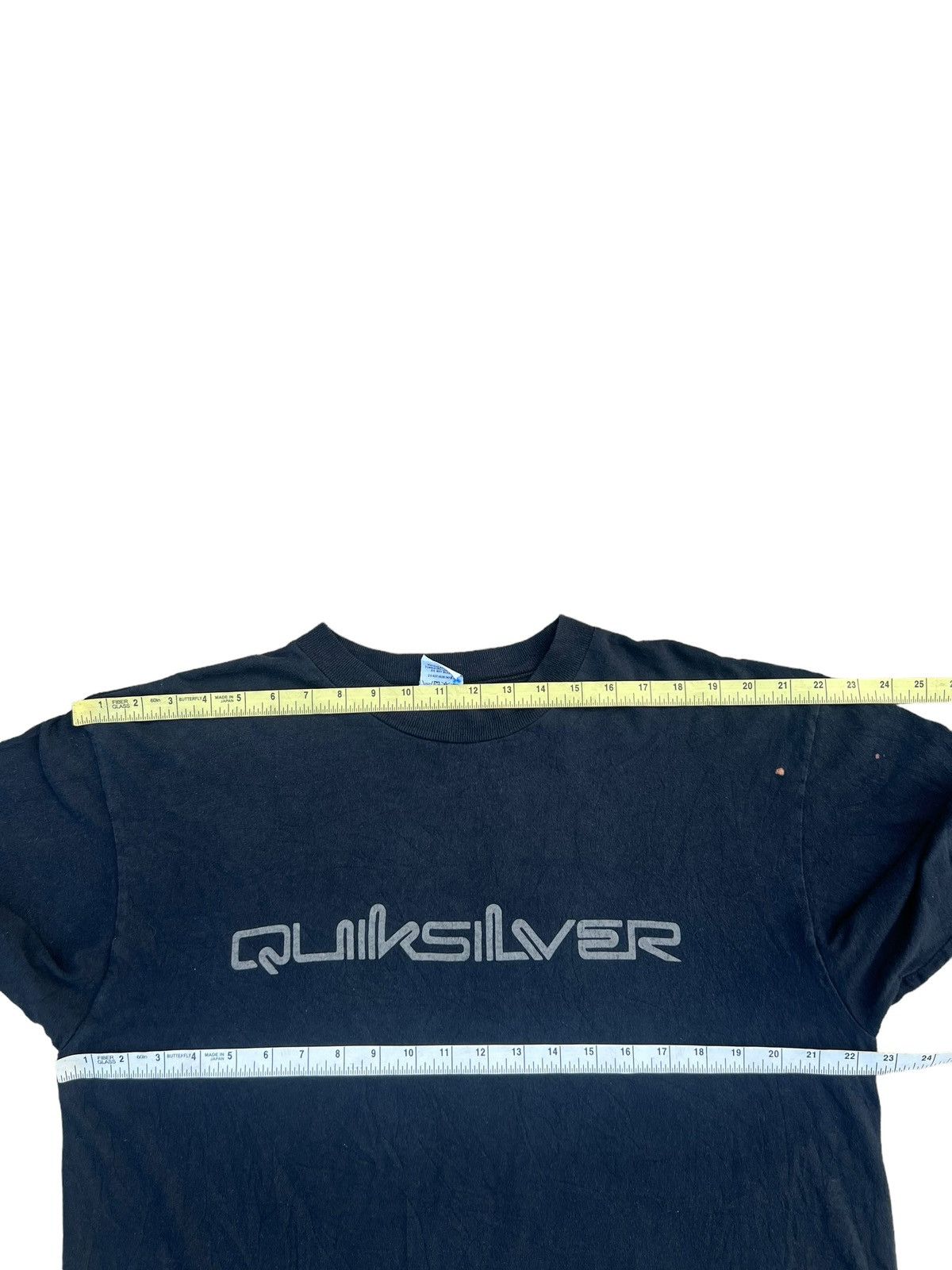 Quiksilver Vintage 90s Quiksilver Faded Black Spell out Big Logo tee Size US L / EU 52-54 / 3 - 2 Thumbnail