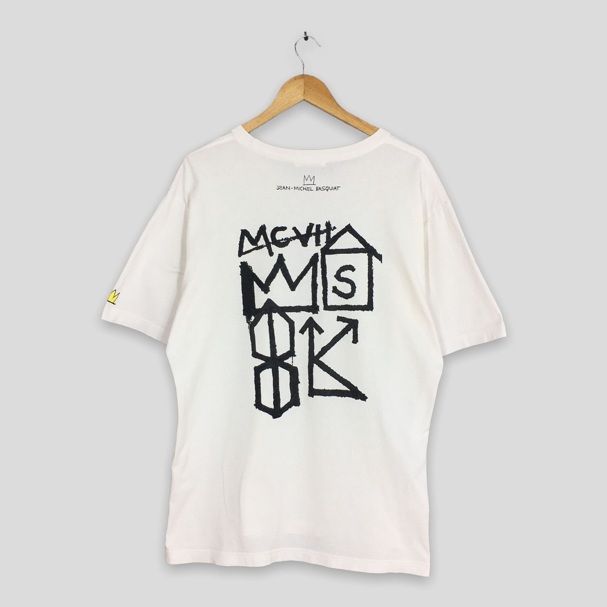 Jean-Michel Basquiat Vintage Jean Michel Basquiat MCVII King Pop Art T shirt XL Size US XL / EU 56 / 4 - 5 Thumbnail