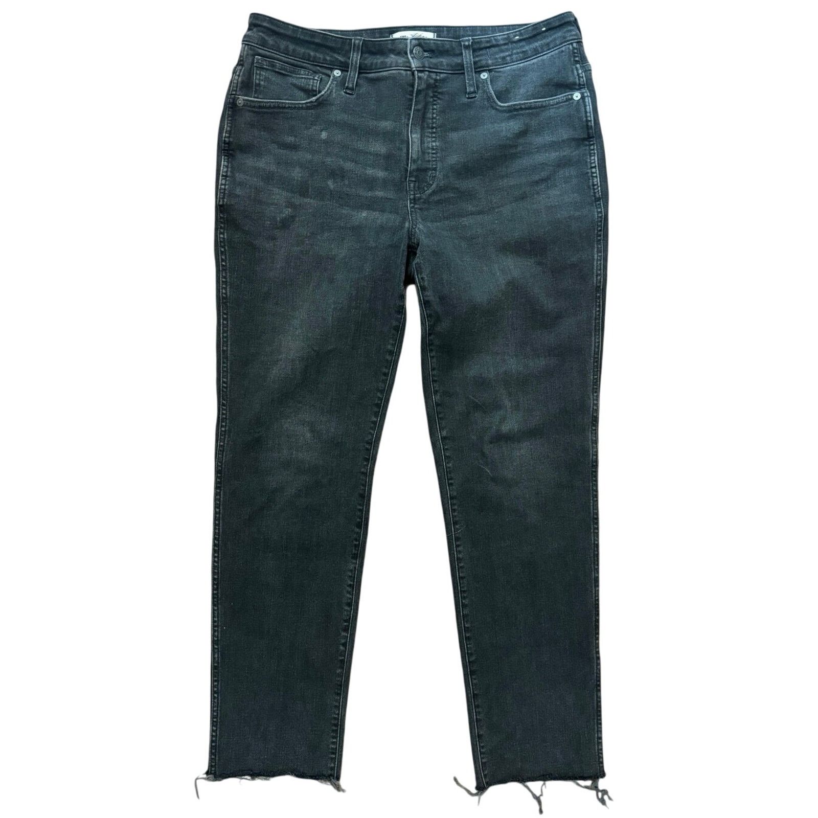 Madewell Madewell Curvy Mid Rise Stovepipe Jeans Size 31 Black Wash Size 31" - 1 Thumbnail