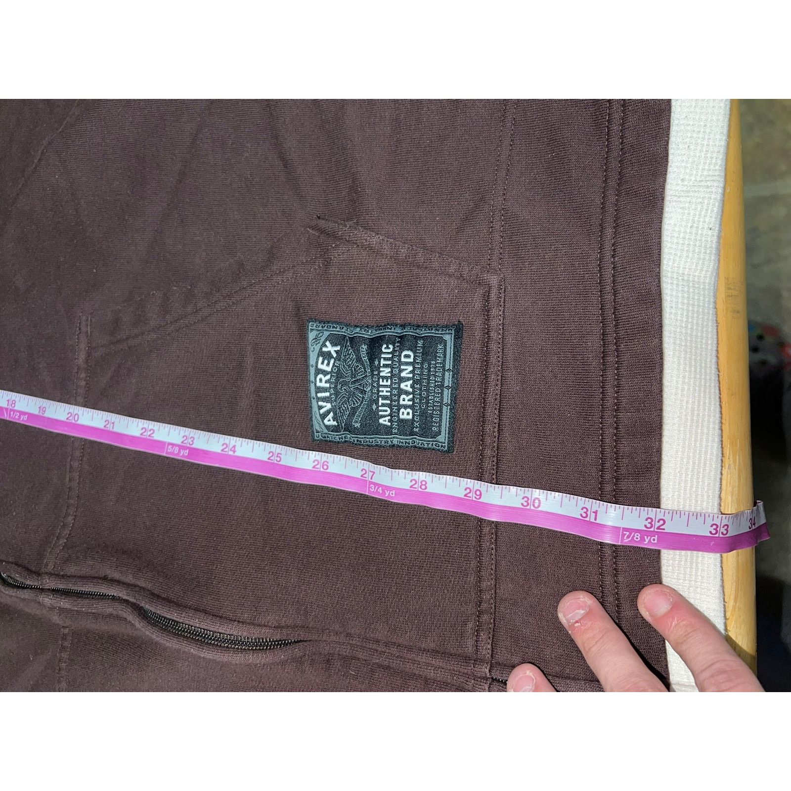 Vintage Vintage Avirex Brown Hoodie Full Zip Waffle Knit VTG 3XL Size US XXL / EU 58 / 5 - 11 Thumbnail