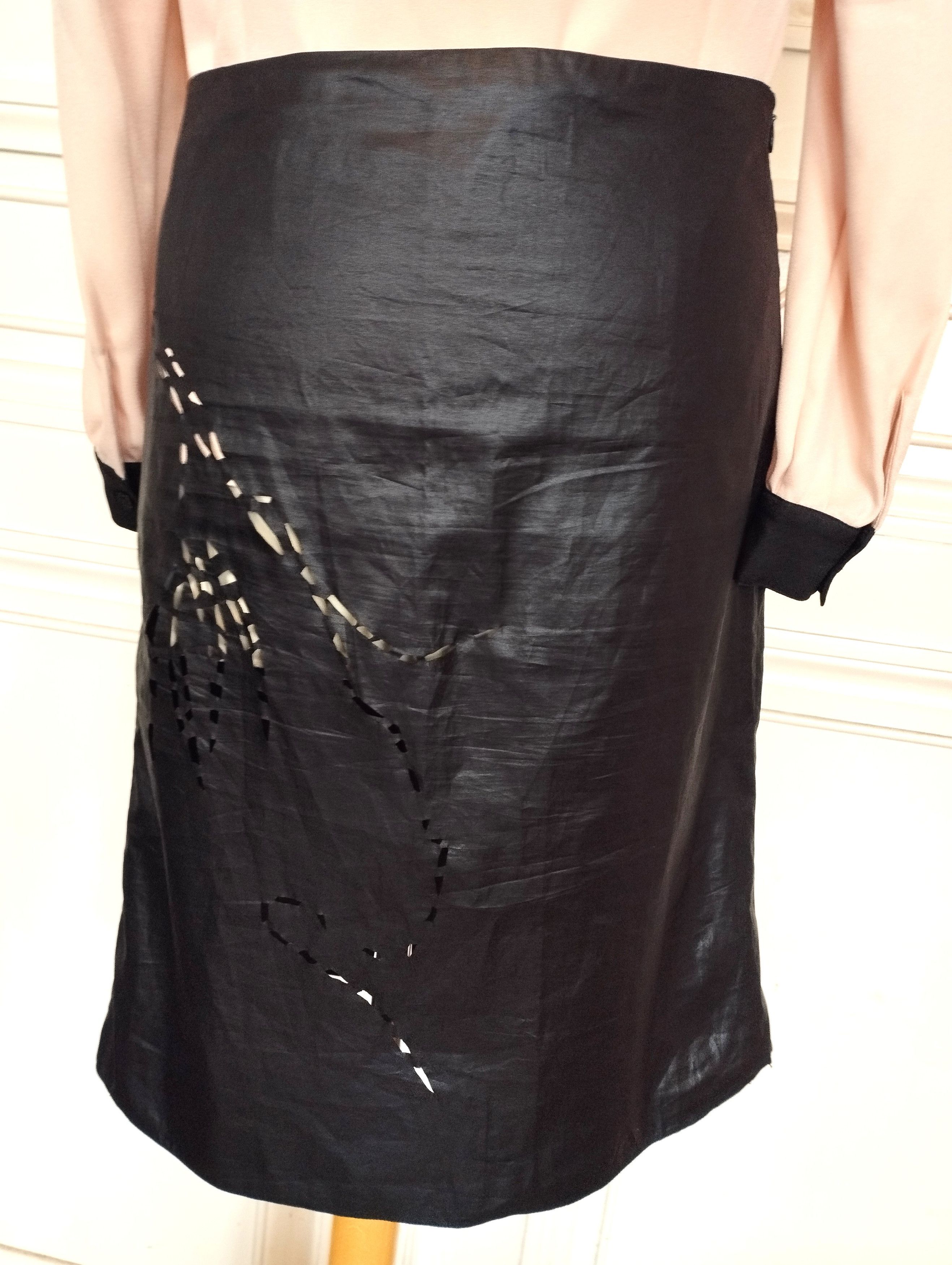 Barbara Bui Barbara Bui Jupe Mutine Glacis Wet Decoupes T S/M Size 27" / US 4 / IT 40 - 6 Thumbnail