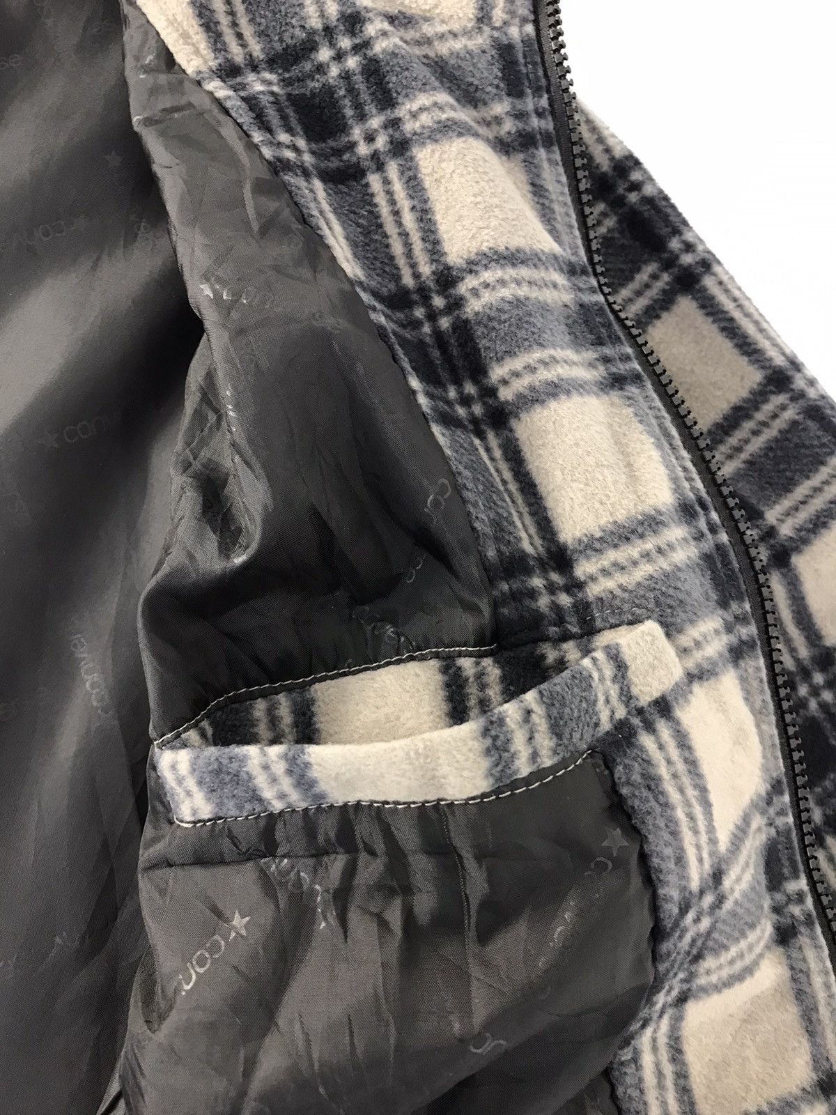 Converse Converse Fleece Jacket Design Striped Zipper Style Size US L / EU 52-54 / 3 - 10 Thumbnail