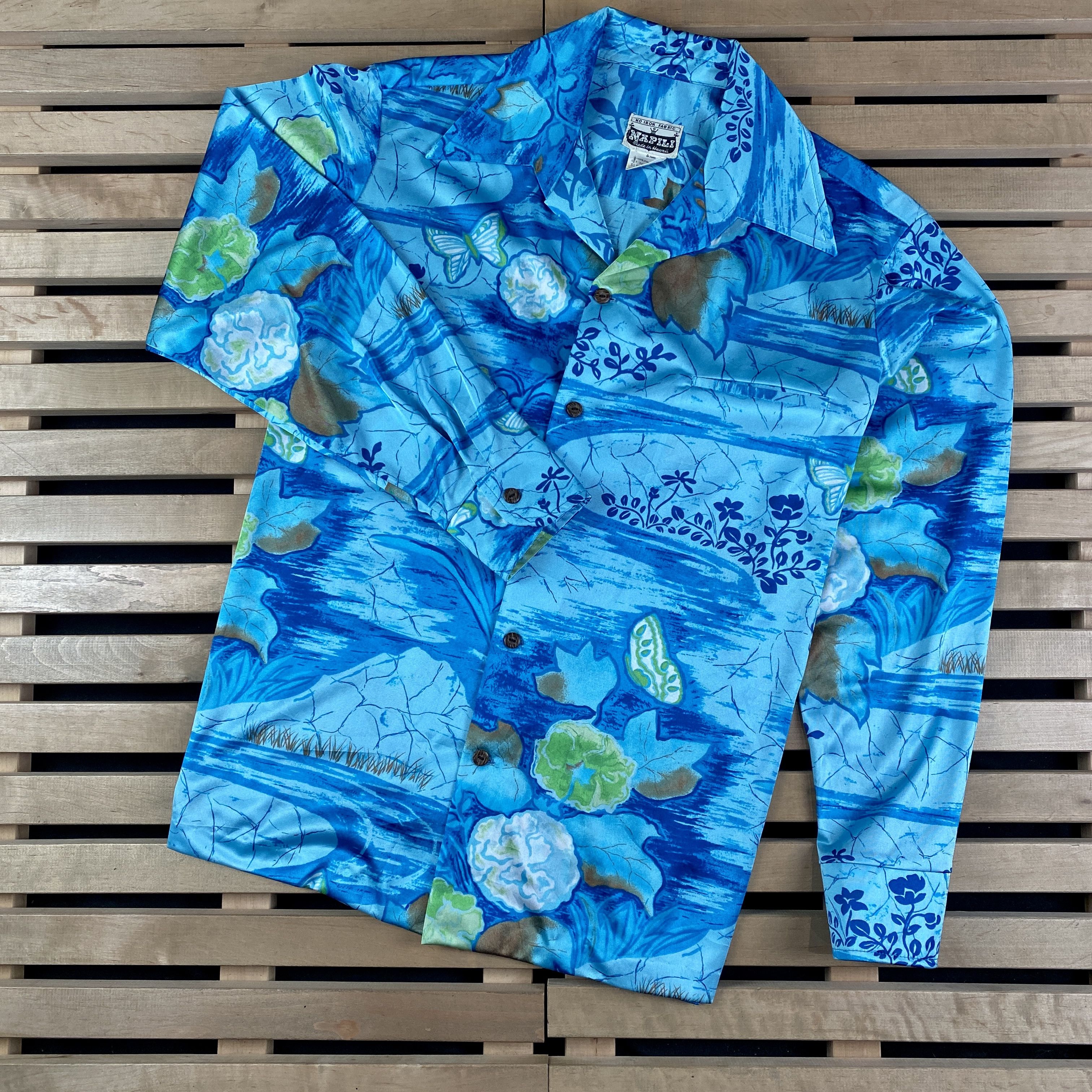 Vintage Mens Vintage Long Sleeve Crazy Shirt Napili Size L Size US L / EU 52-54 / 3 - 1 Thumbnail