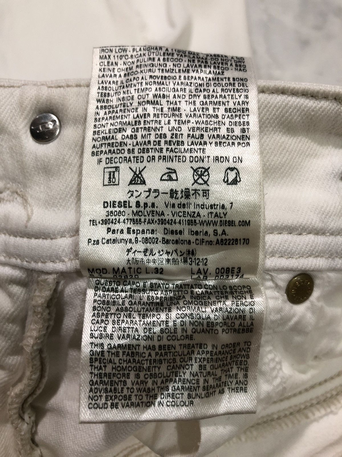 Diesel Diesel Made In Italy Distressed Denim Strech Skinny Jeans Size 26" / US 2 / IT 38 - 19 Thumbnail