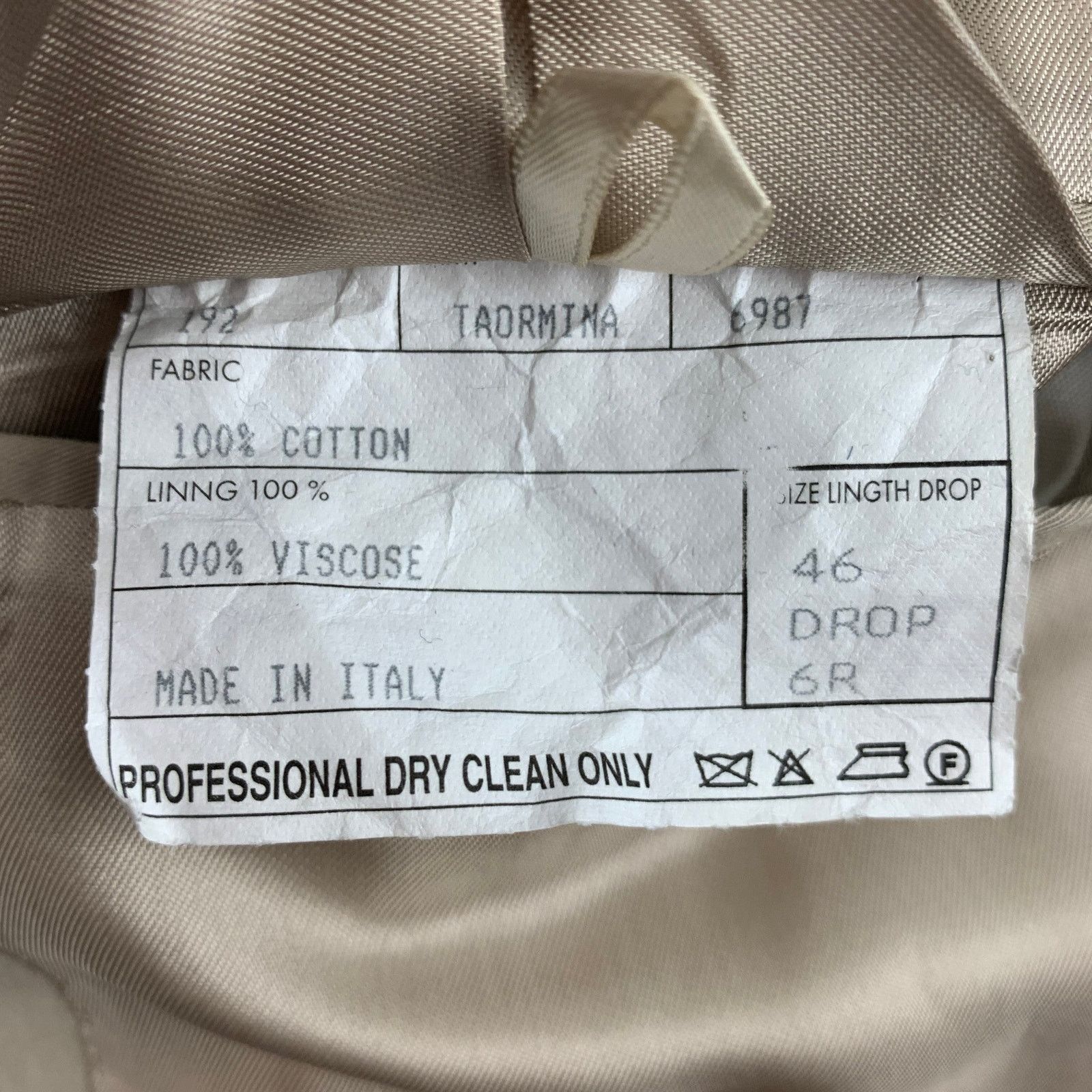 Barneys New York BARNEY'S CO-OP Size 36 Khaki Cotton Notch Lapel Sport Coat Size 36R - 5 Thumbnail