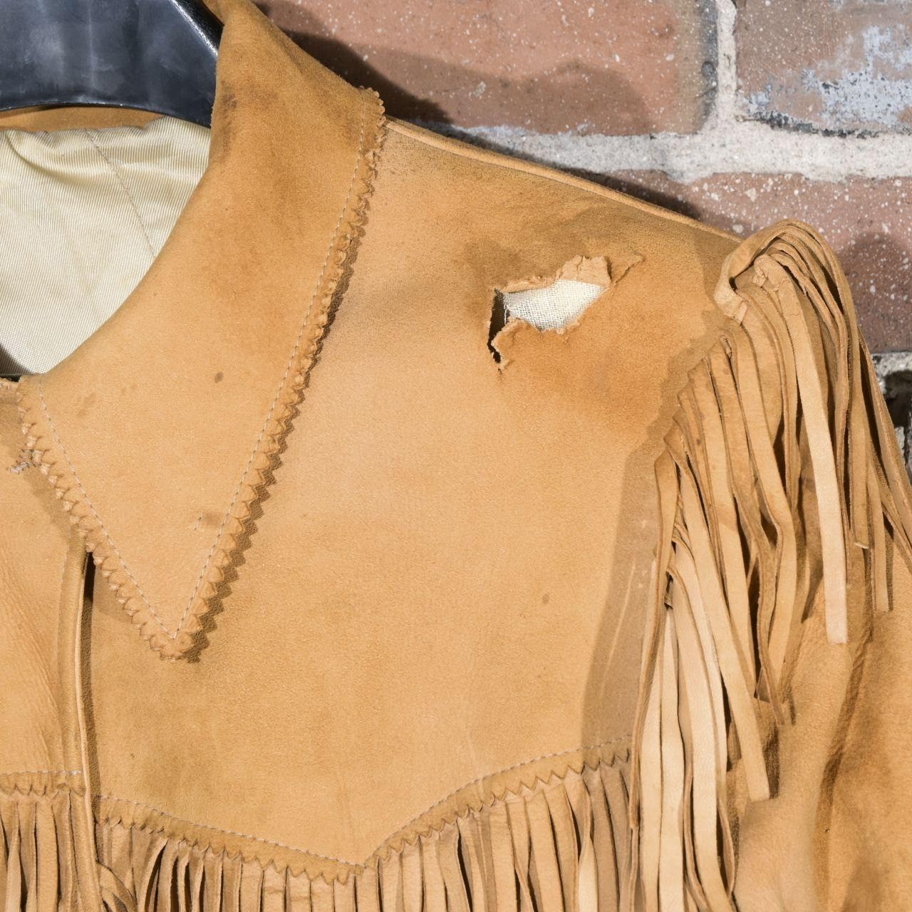 Levi's Vintage Levis Big E Shorthorn Buckskin Fringe Jacket Tan Lea Size US S / EU 44-46 / 1 - 8 Thumbnail