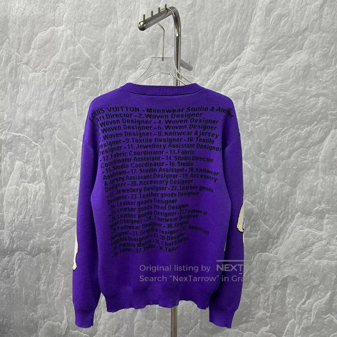Louis Vuitton purple louis vuitton knit sweater XL size. Size US XL / EU 56 / 4 - 4 Thumbnail