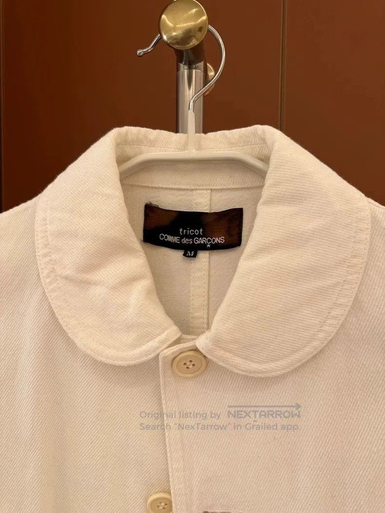 Comme des Garcons Comme des Garcons Tricot White Denim Jacket . Size US M / EU 48-50 / 2 - 2 Thumbnail
