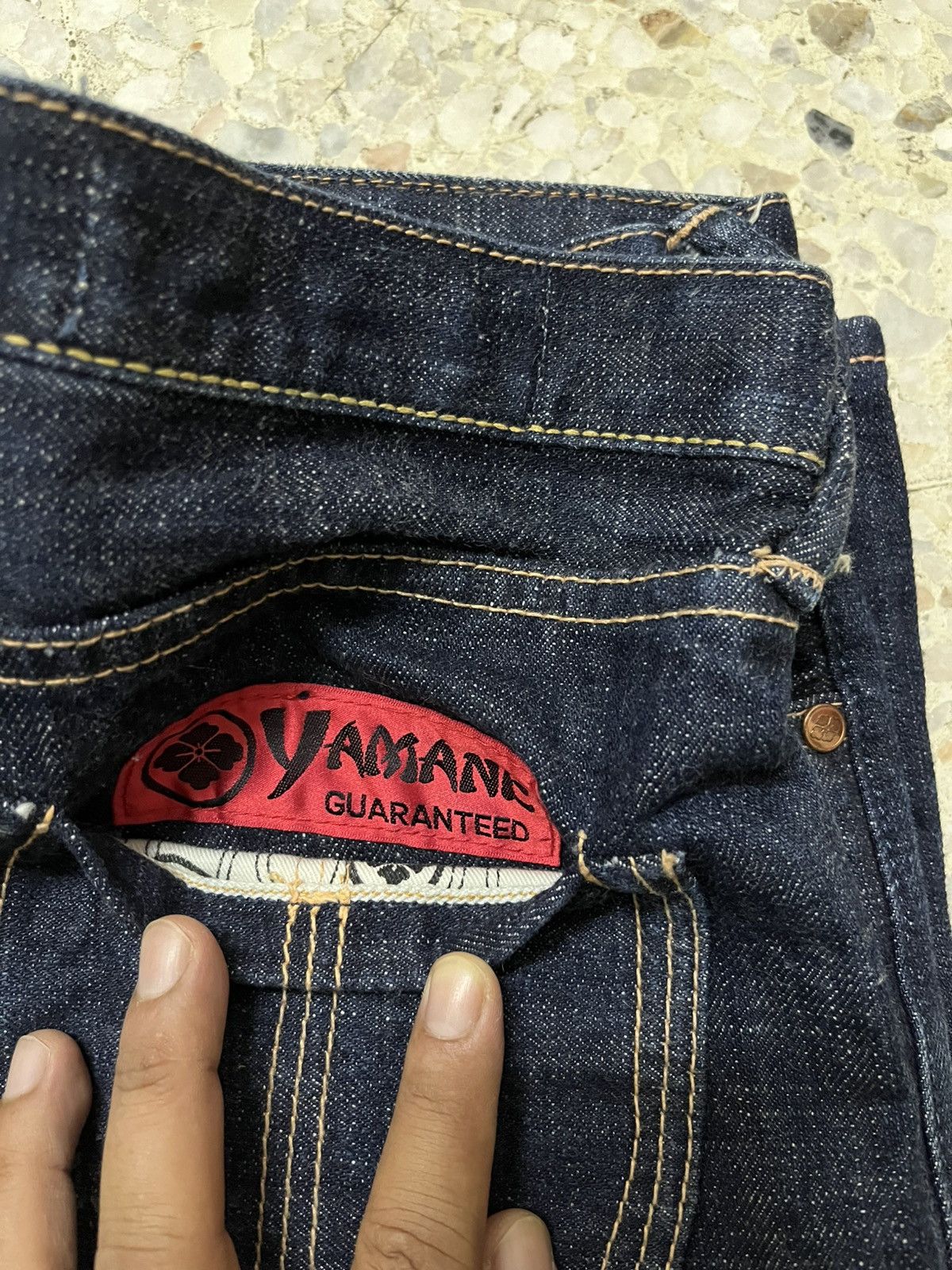 Japanese Brand Vintage Yamane selevedge bell bottom Jeans Size 31" - 7 Thumbnail