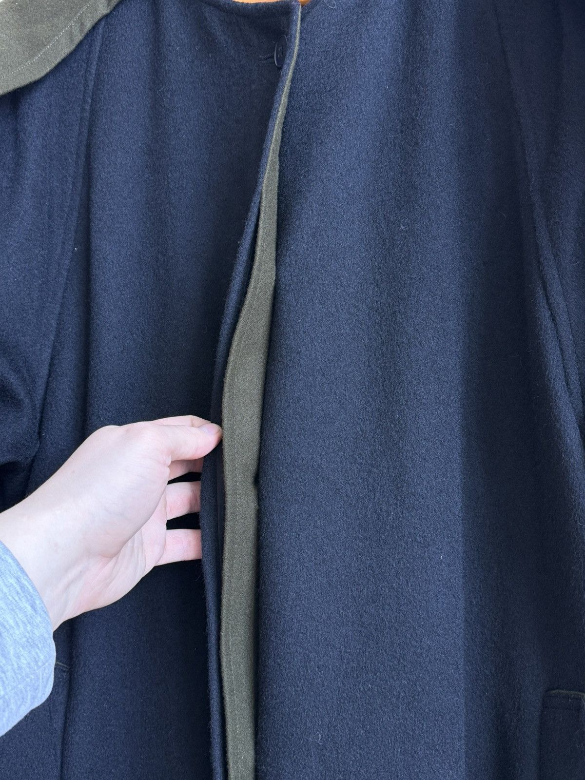 Schneiders Vintage Schneiders Salzburg Wool Coat with Green Cape Wool Size L / US 10 / IT 46 - 7 Thumbnail
