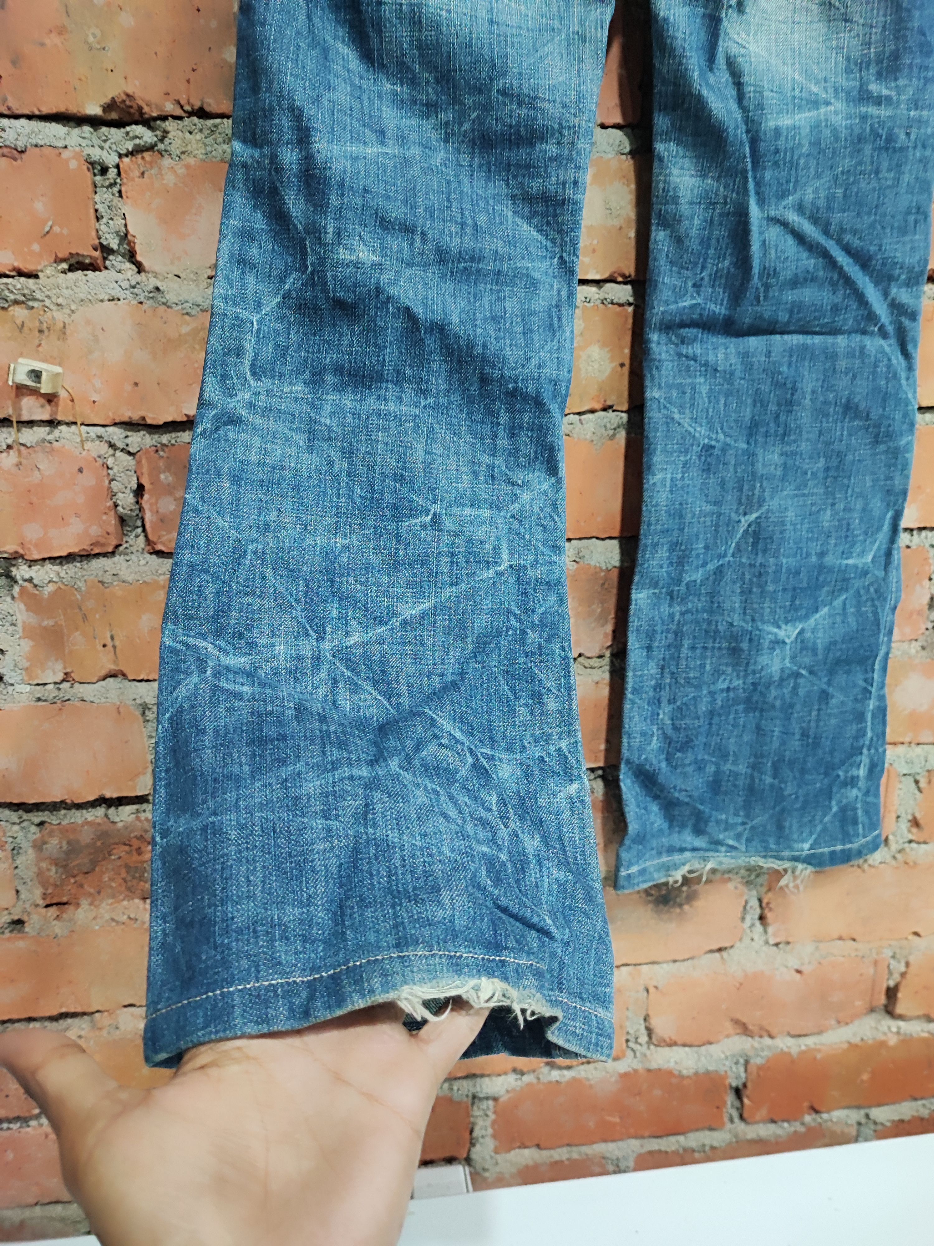Ed Hardy Y2K Vintage RIOBERA GOTHIC FLARE JEANS Size US 30 / EU 46 - 12 Thumbnail