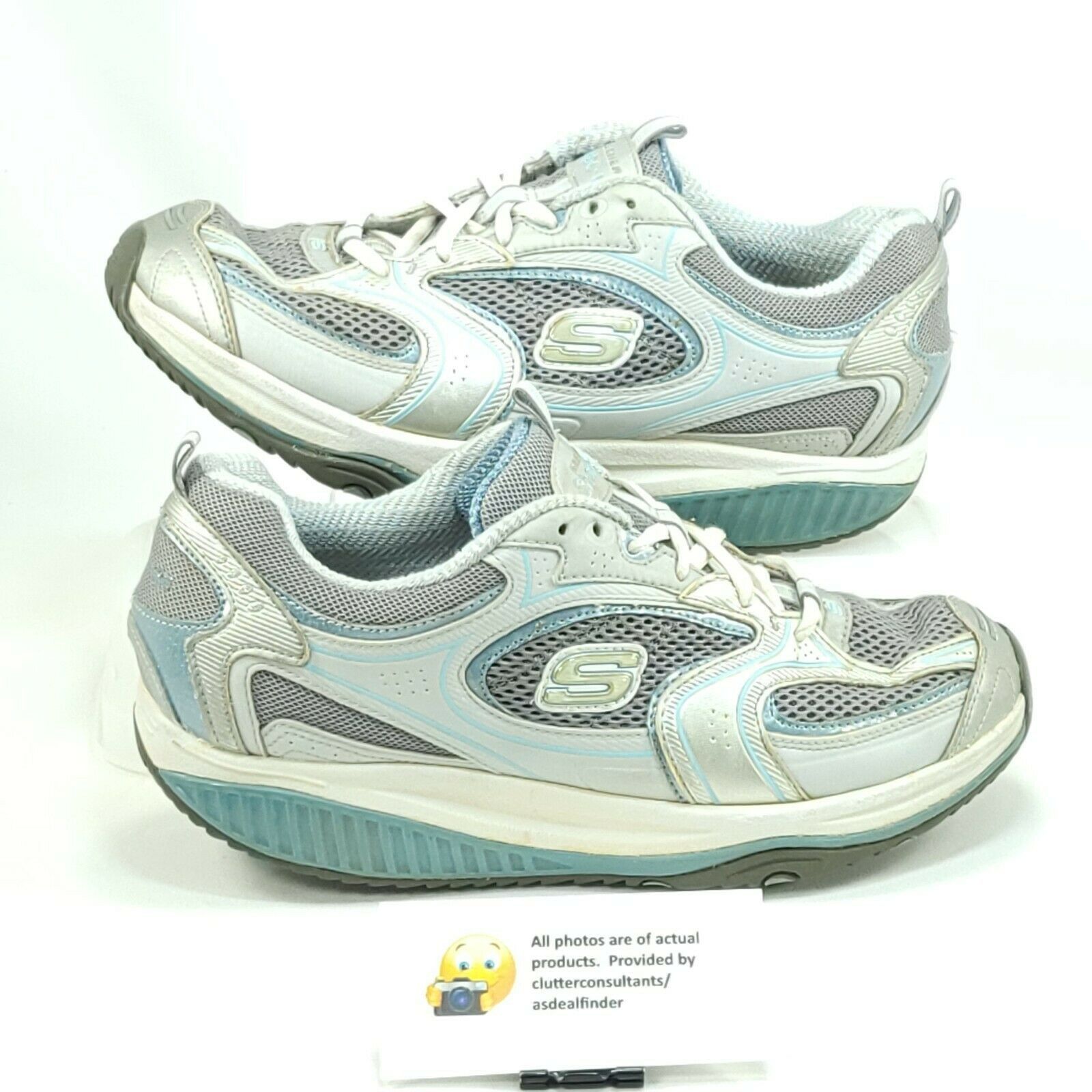 SKECHERS Skechers Shape Ups Shoe Womens Size 8.5 12320 Gray Blue Size US 8.5 / IT 38.5 - 5 Thumbnail