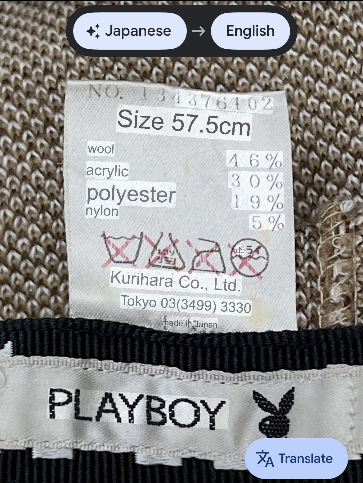Playboy VERYRARE🔥Vintage 90’s PLAYBOY COUPLE BUNNY Monogram Beretta Size ONE SIZE - 14 Thumbnail