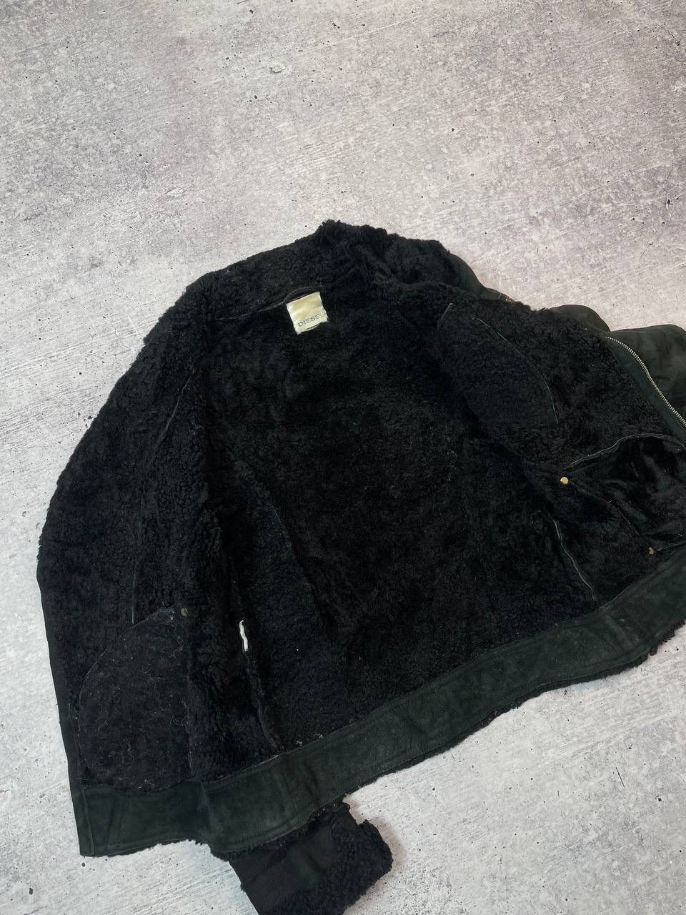 Diesel Vintage Rare Diesel Shearling Biker Leather Jacket Y2K Size XL / US 12-14 / IT 48-50 - 8 Thumbnail