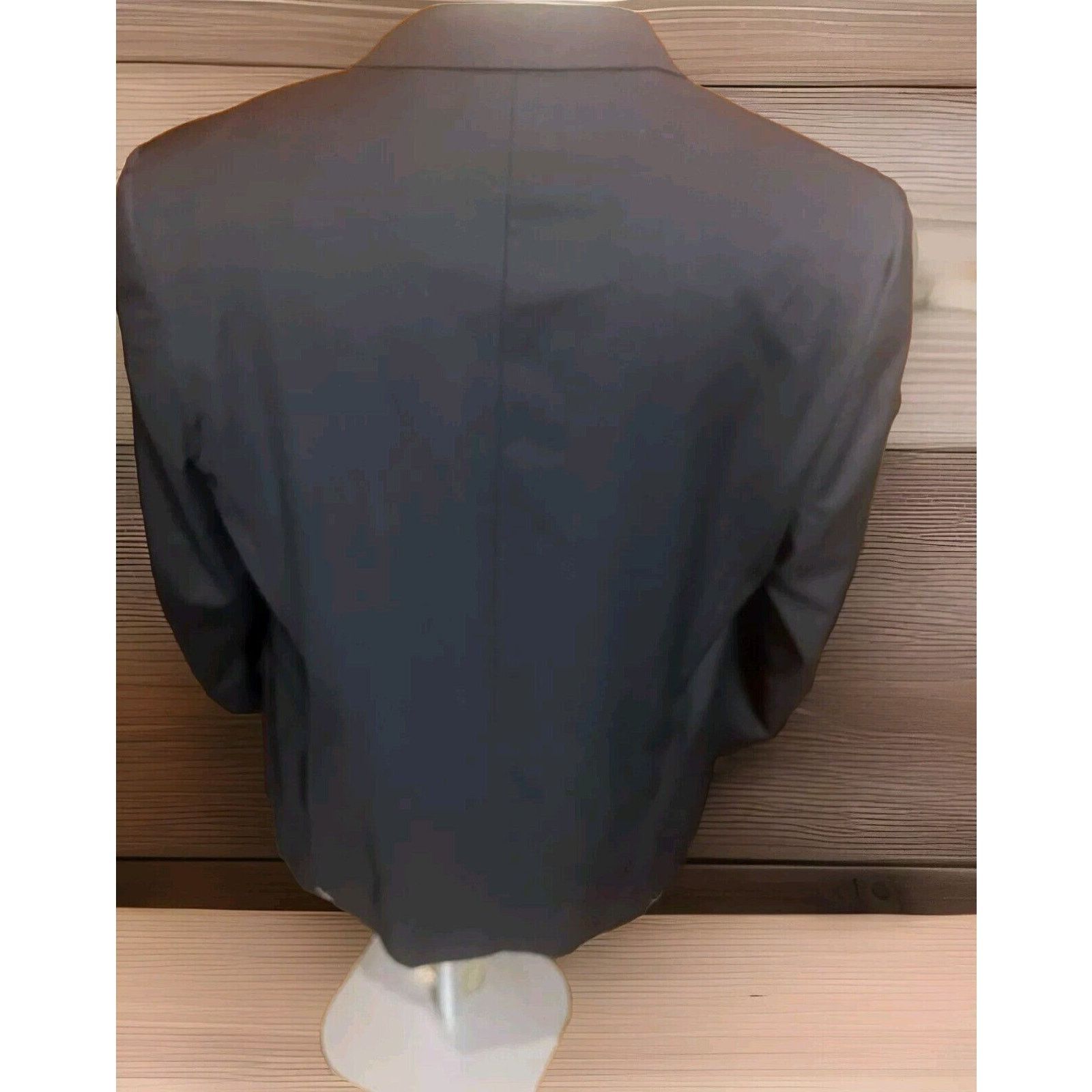Burberry BURBERRY Black 100% Wool Blazer 44 R Sport Coat Size 44R - 3 Thumbnail
