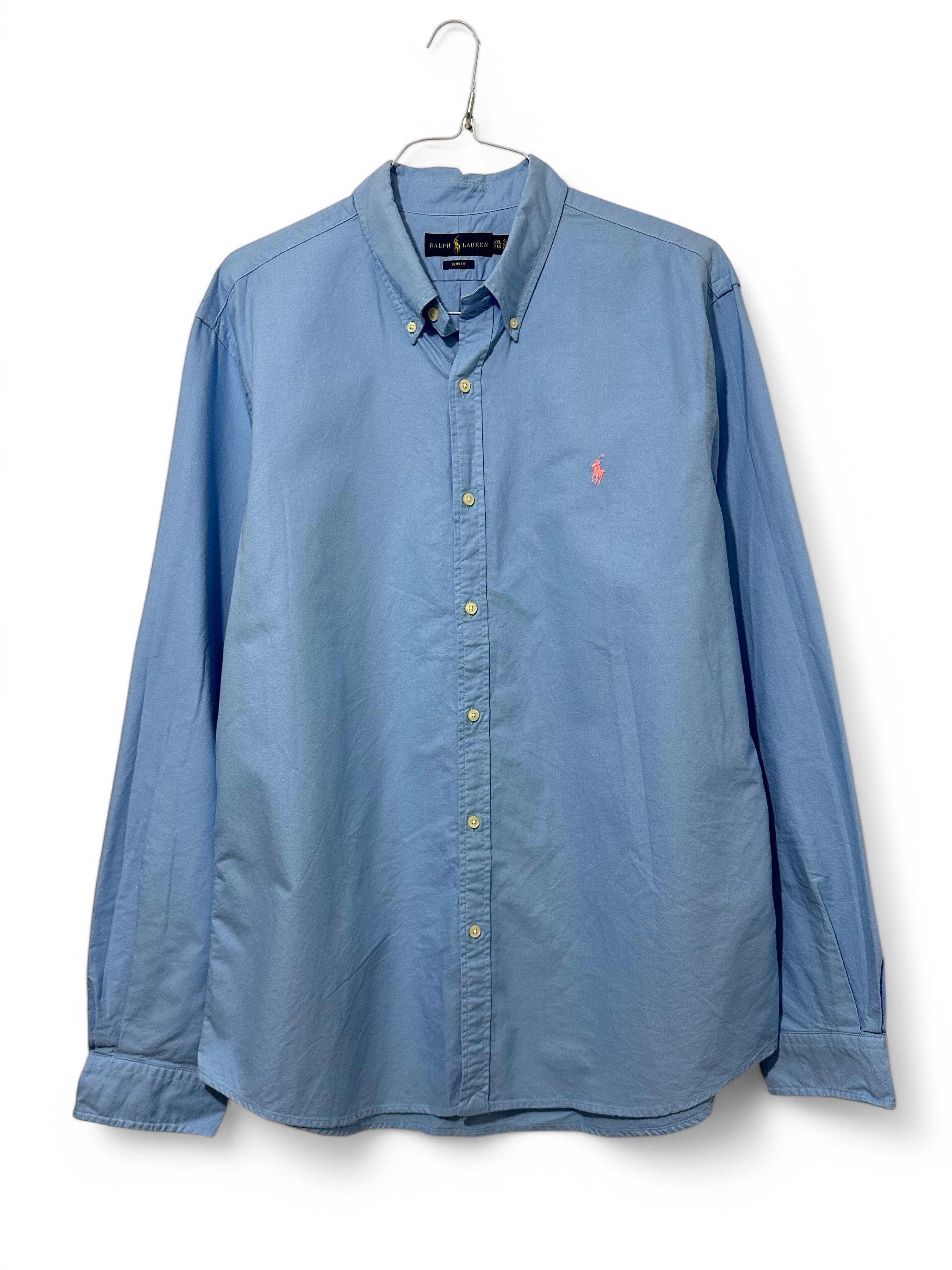 Polo Ralph Lauren Polo Ralph Laurent Baby Blue Oxford Long Sleeve Shirt Size US XXL / EU 58 / 5 - 2 Thumbnail
