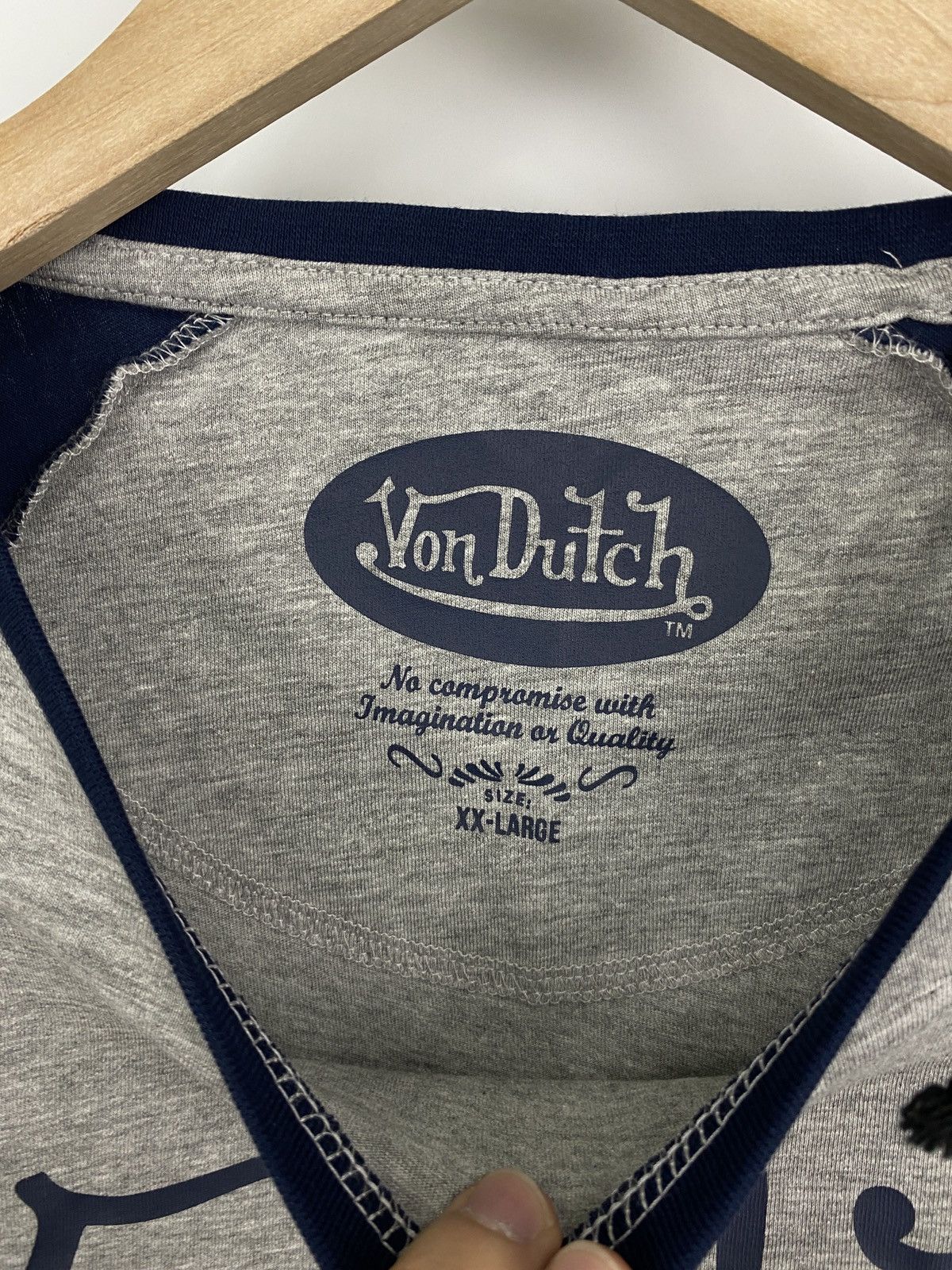 Von Dutch 🇺🇸 Vintage Y2K Von Dutch Big Logo T-Shirt Rare Retro Hype Size US XL / EU 56 / 4 - 6 Thumbnail