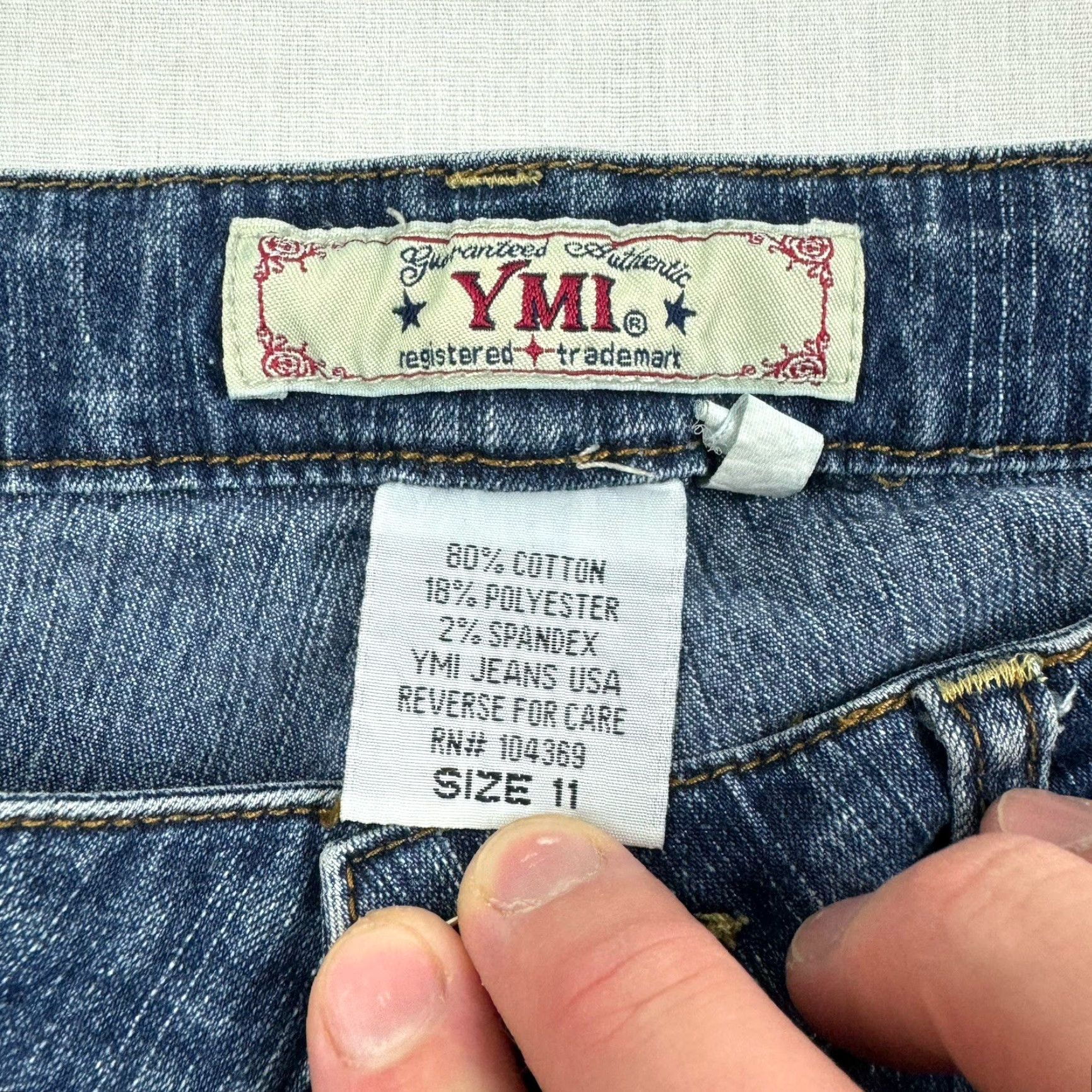 Vintage VINTAGE YMI Jeans Women 11 Blue Low Rise Bootcut Hipster Y2K Grunge Classic Regular Jeans Womens size 11 blue bootcut Y2K hipster vintage YMI jeans Size 32" / US 10 / IT 46 - 7 Thumbnail