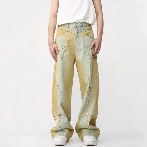 Gradient Straight Denim Pant