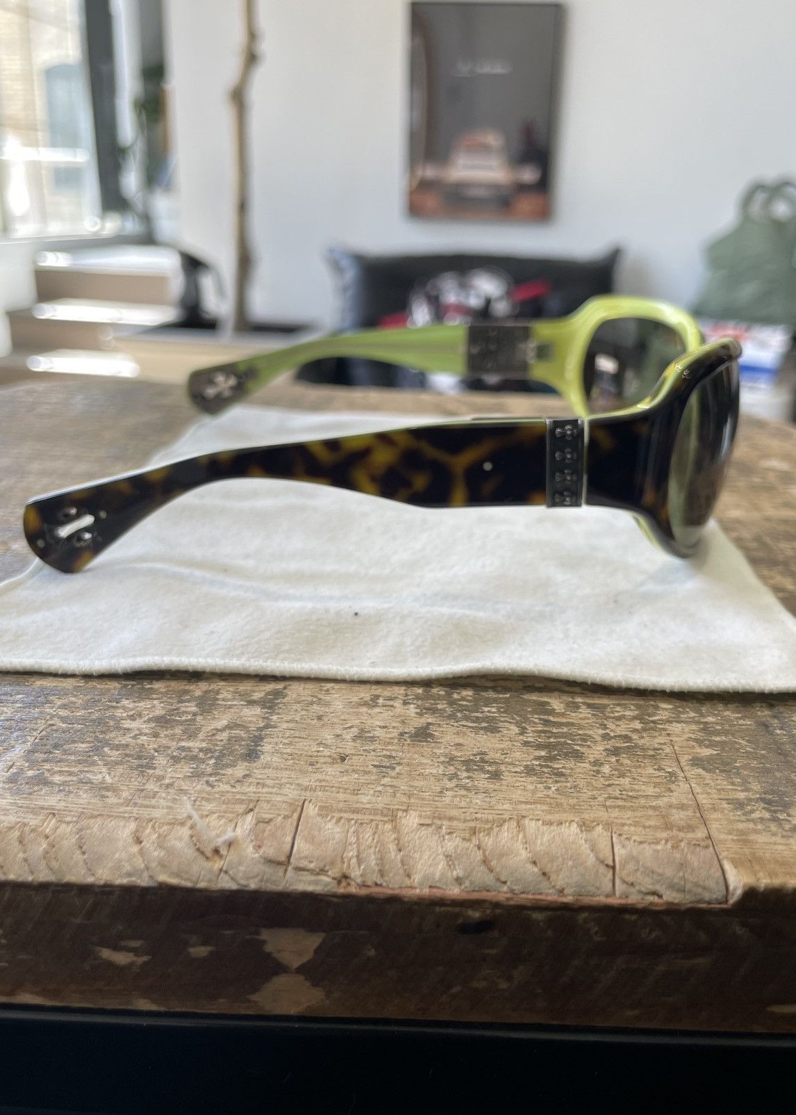 Chrome Hearts Chrome Hearts CREAM Sunglasses Vintage Size ONE SIZE - 5 Thumbnail
